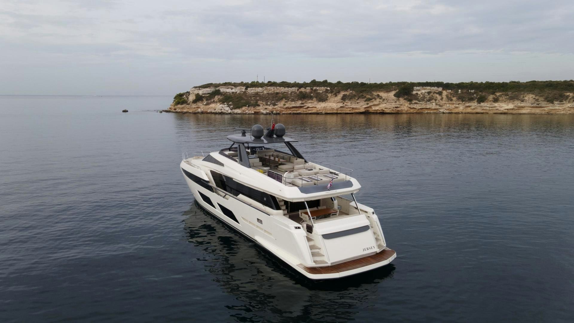 a boat on the water aboard M/Y SUNRISE Yacht for Sale