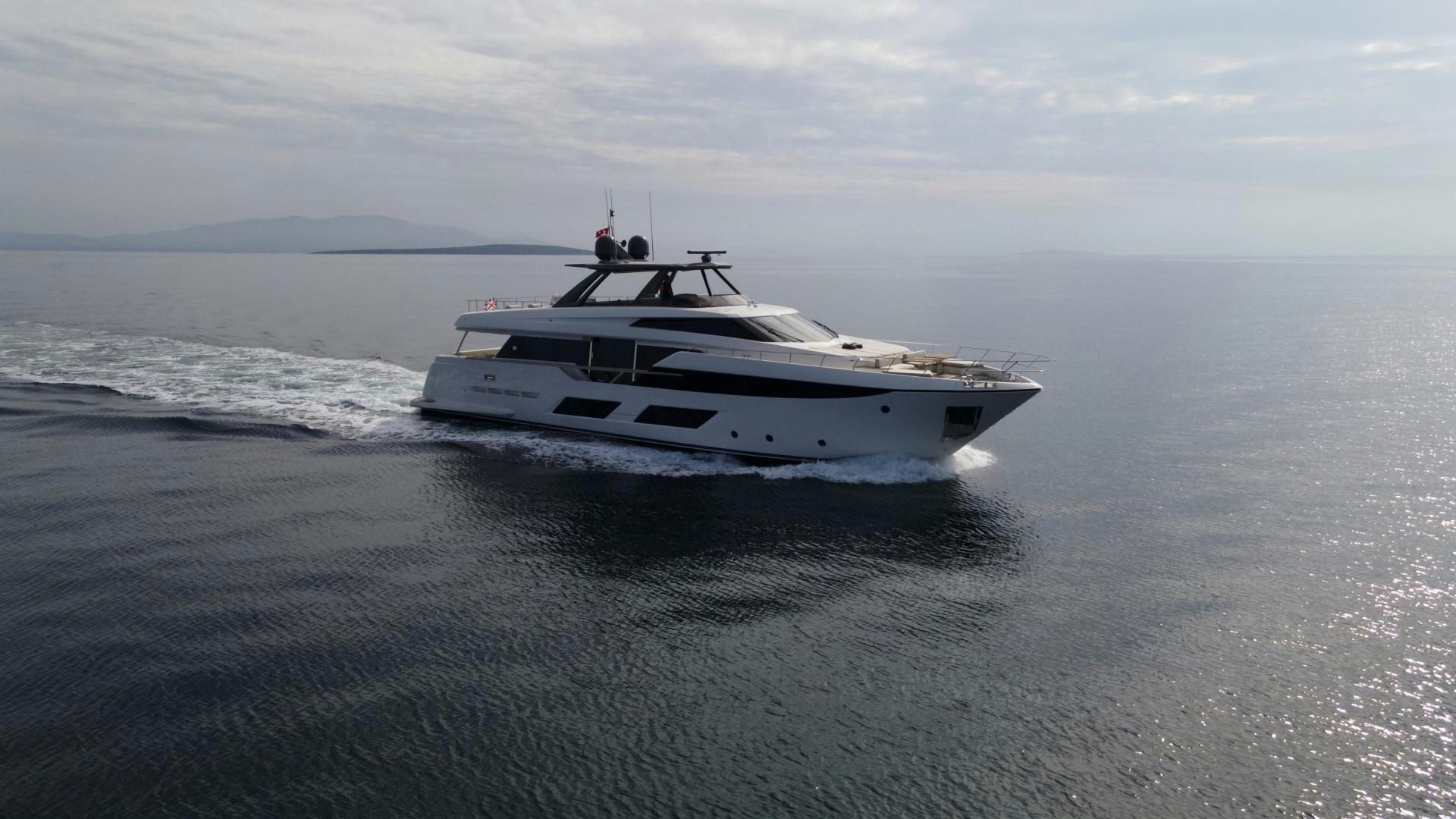 a boat on the water aboard M/Y SUNRISE Yacht for Sale