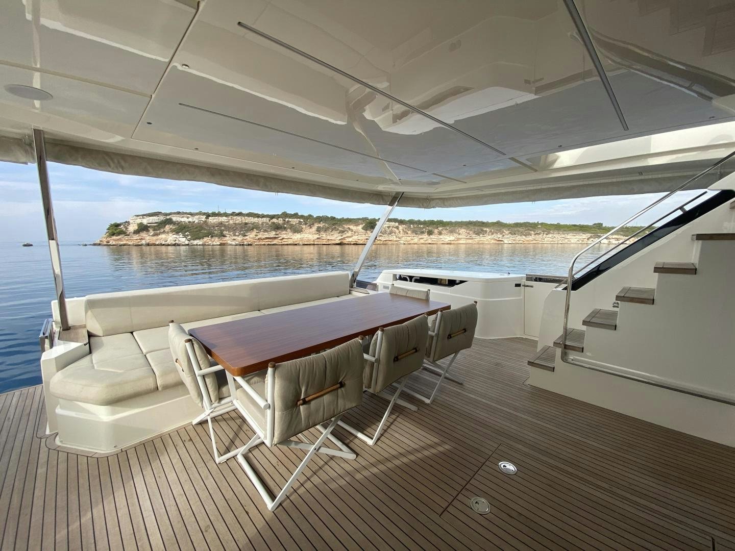 a boat on the water aboard M/Y SUNRISE Yacht for Sale