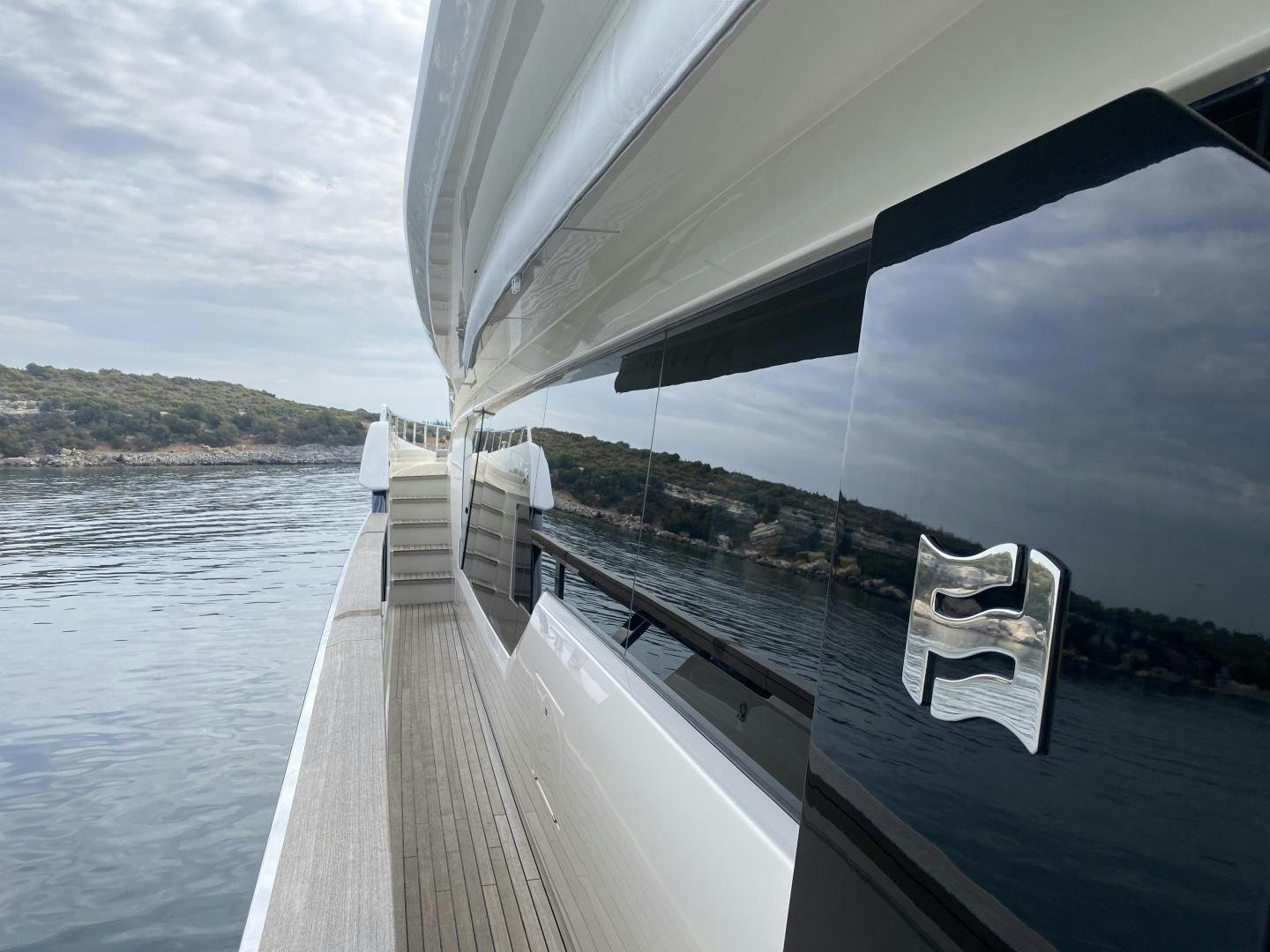 a boat on the water aboard M/Y SUNRISE Yacht for Sale