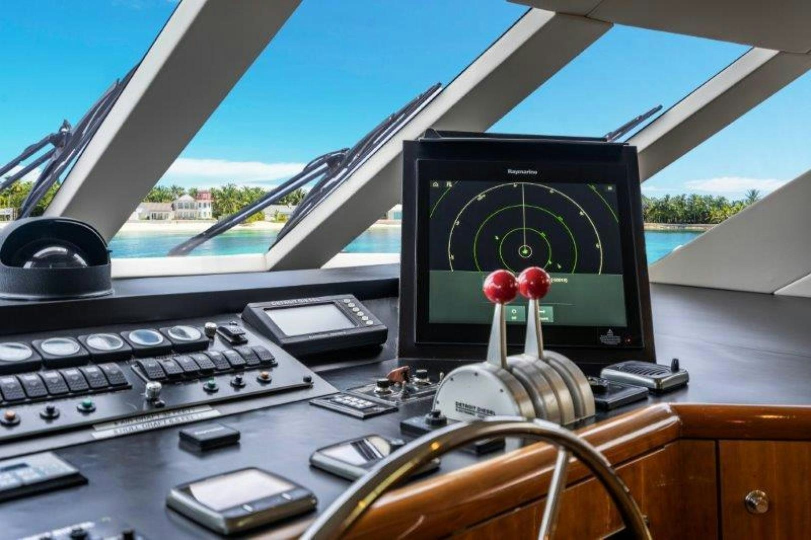 a computer on a desk aboard TIE BREAKER Yacht for Sale