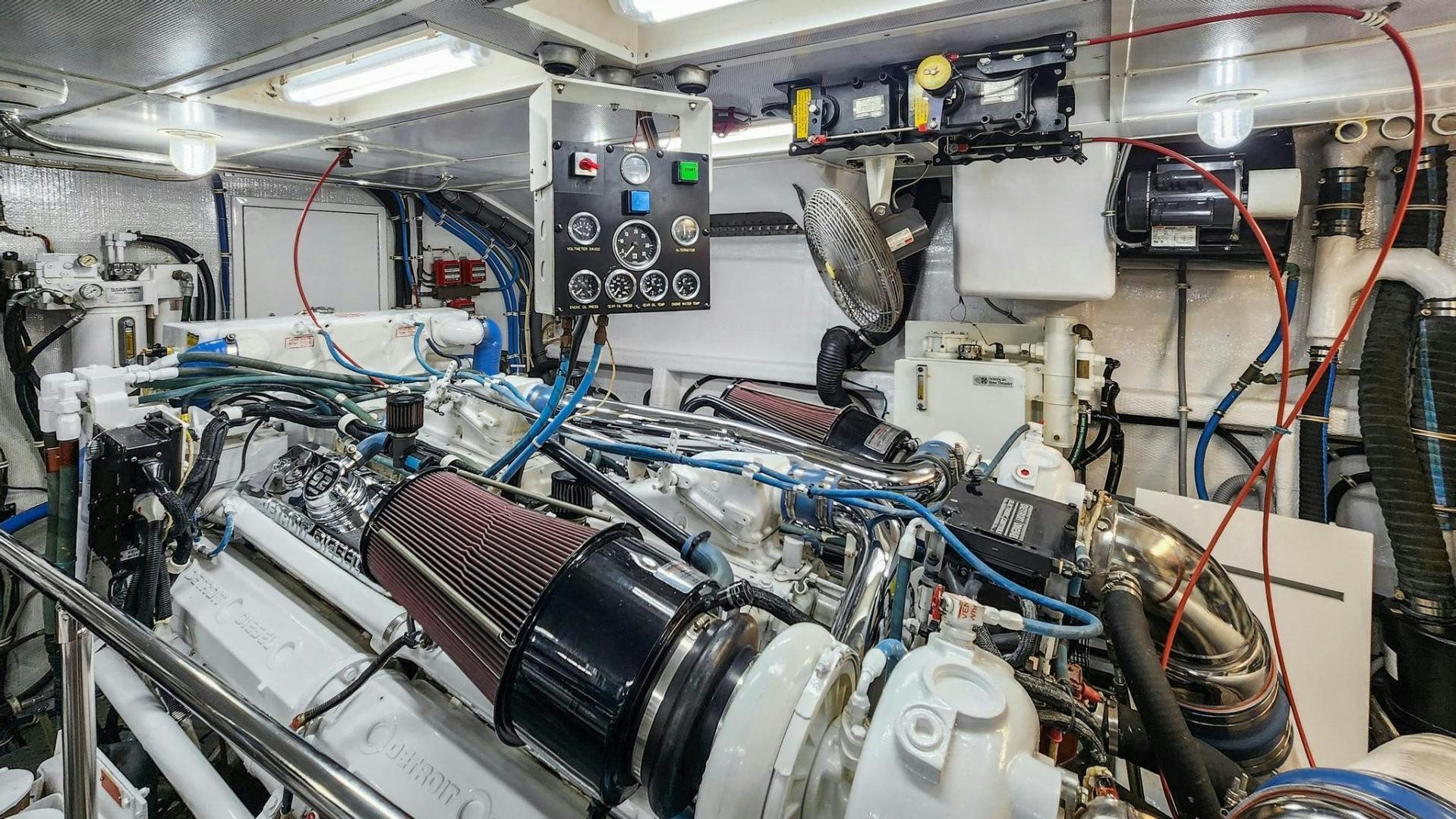 a machine with wires aboard BELLISSIMA Yacht for Sale