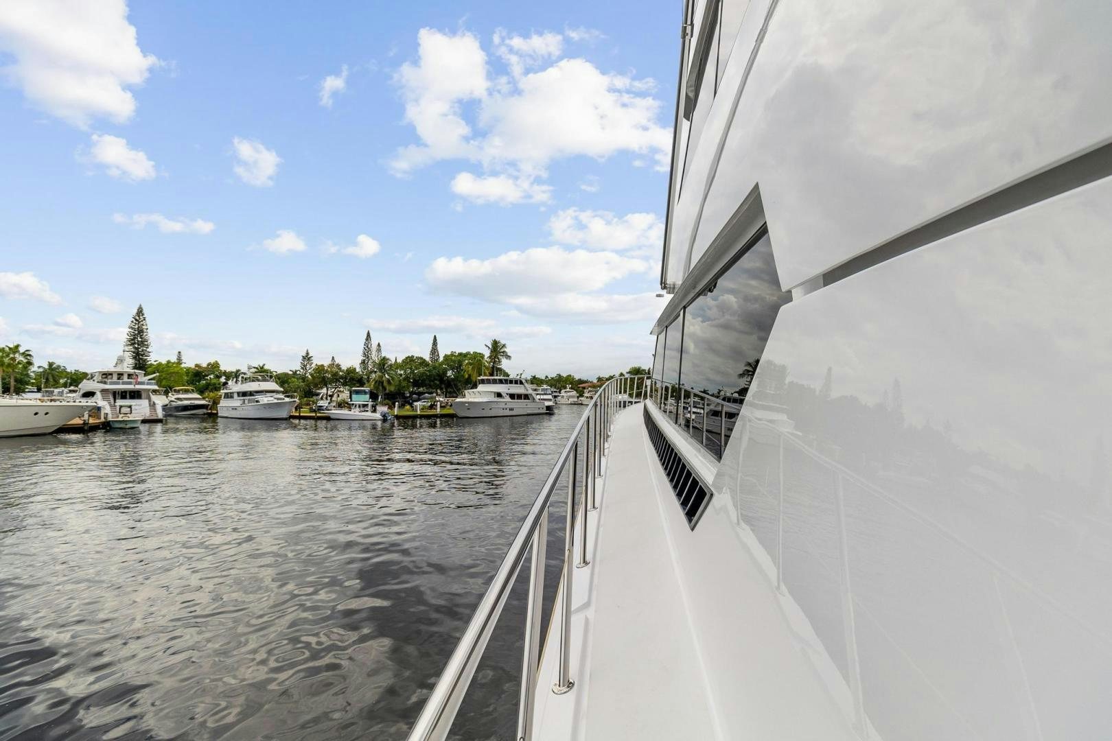 a boat is sailing on the water aboard BELLISSIMA Yacht for Sale