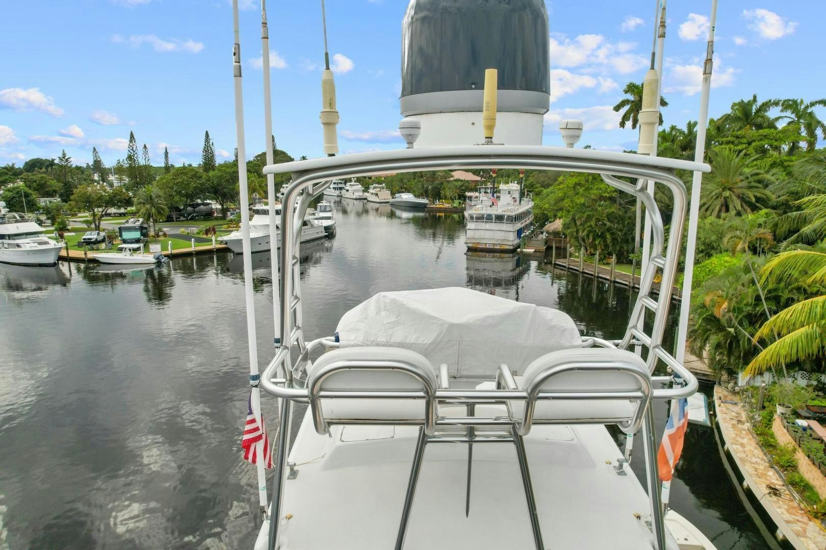a boat on a river aboard BELLISSIMA Yacht for Sale