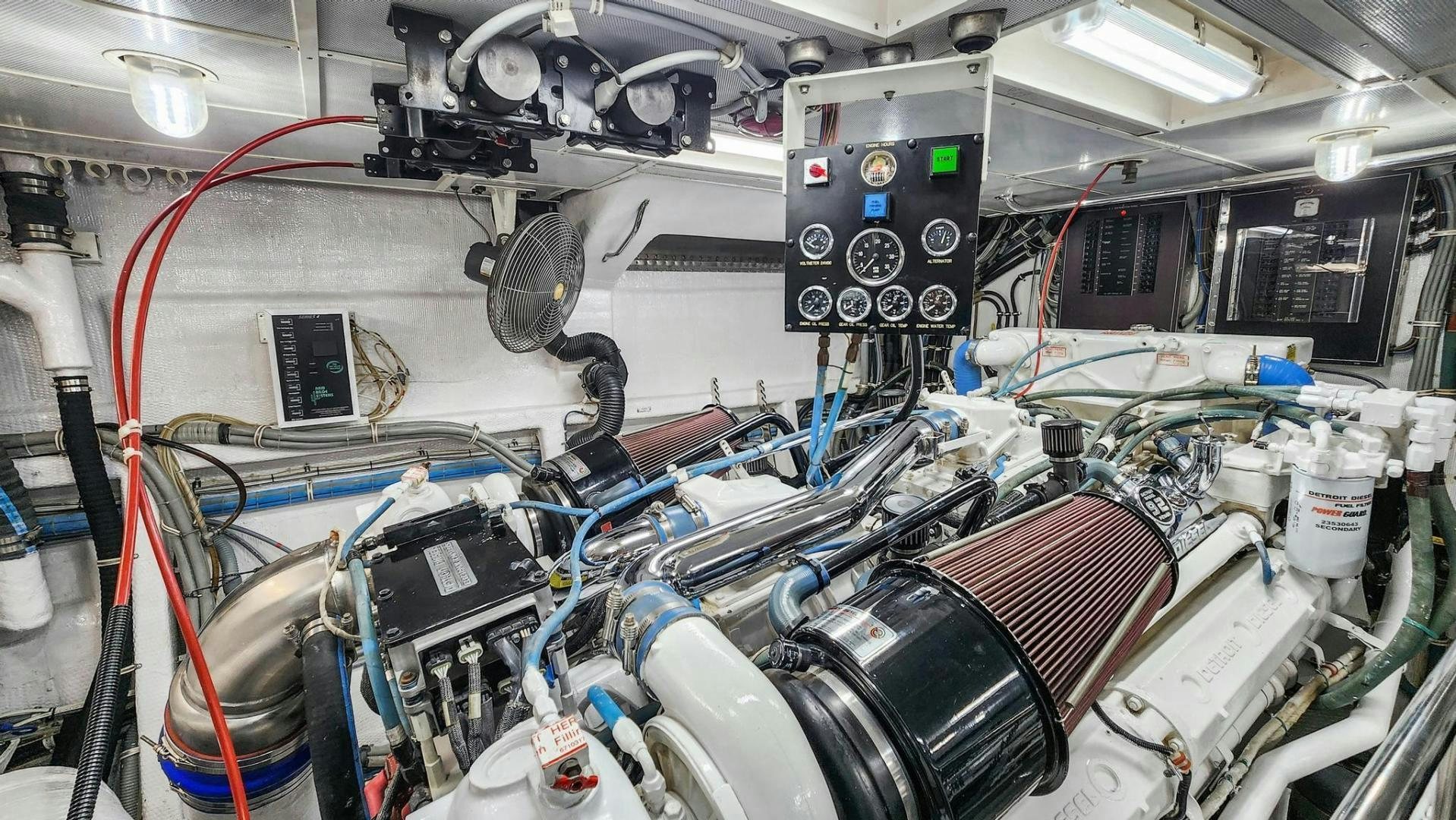 a machine with wires and electronics aboard BELLISSIMA Yacht for Sale