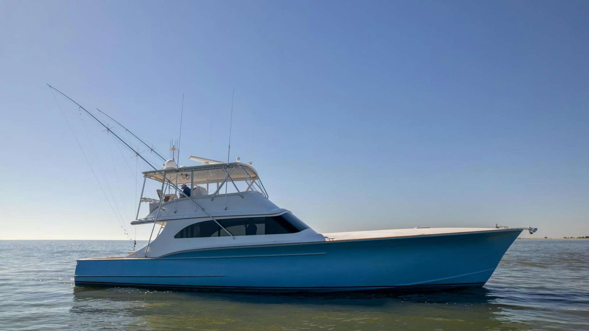 a boat in the water aboard RENEGADE Yacht for Sale