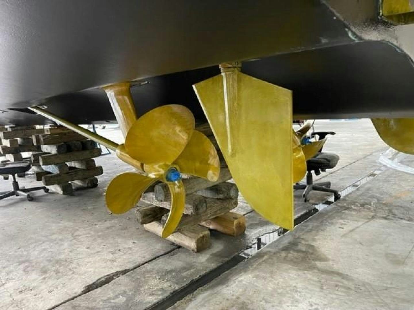 a machine with a large yellow object aboard BLESSED Yacht for Sale