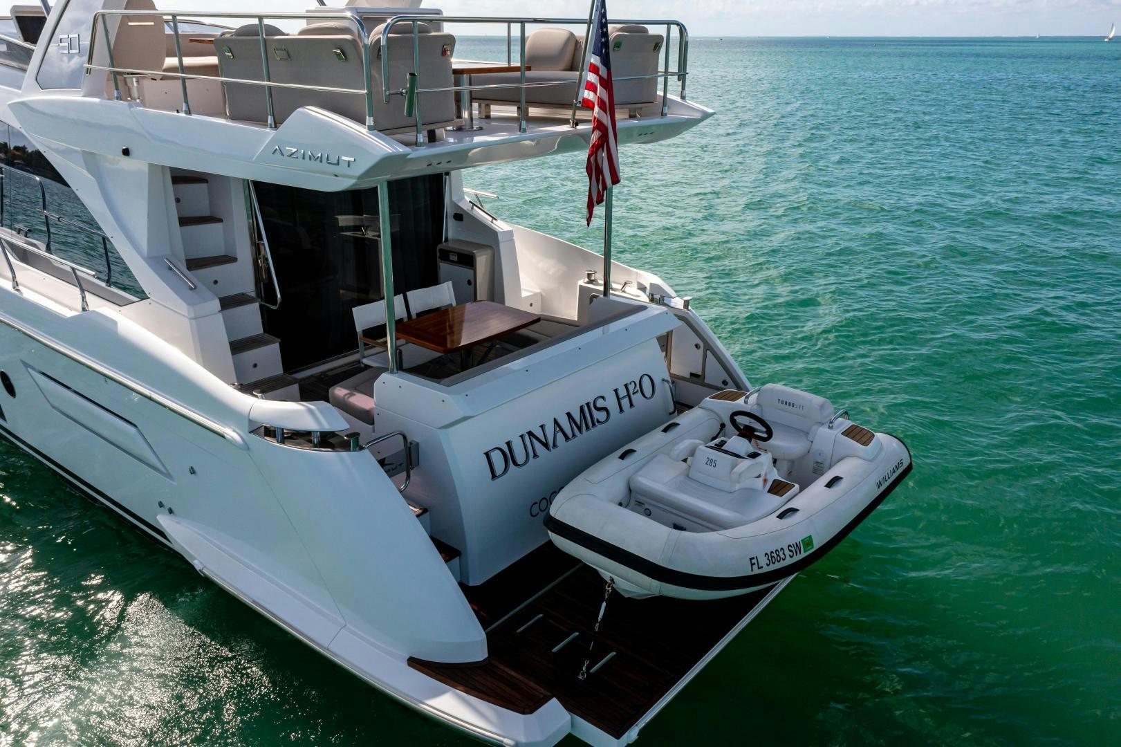 a boat on the water aboard BLESSED Yacht for Sale
