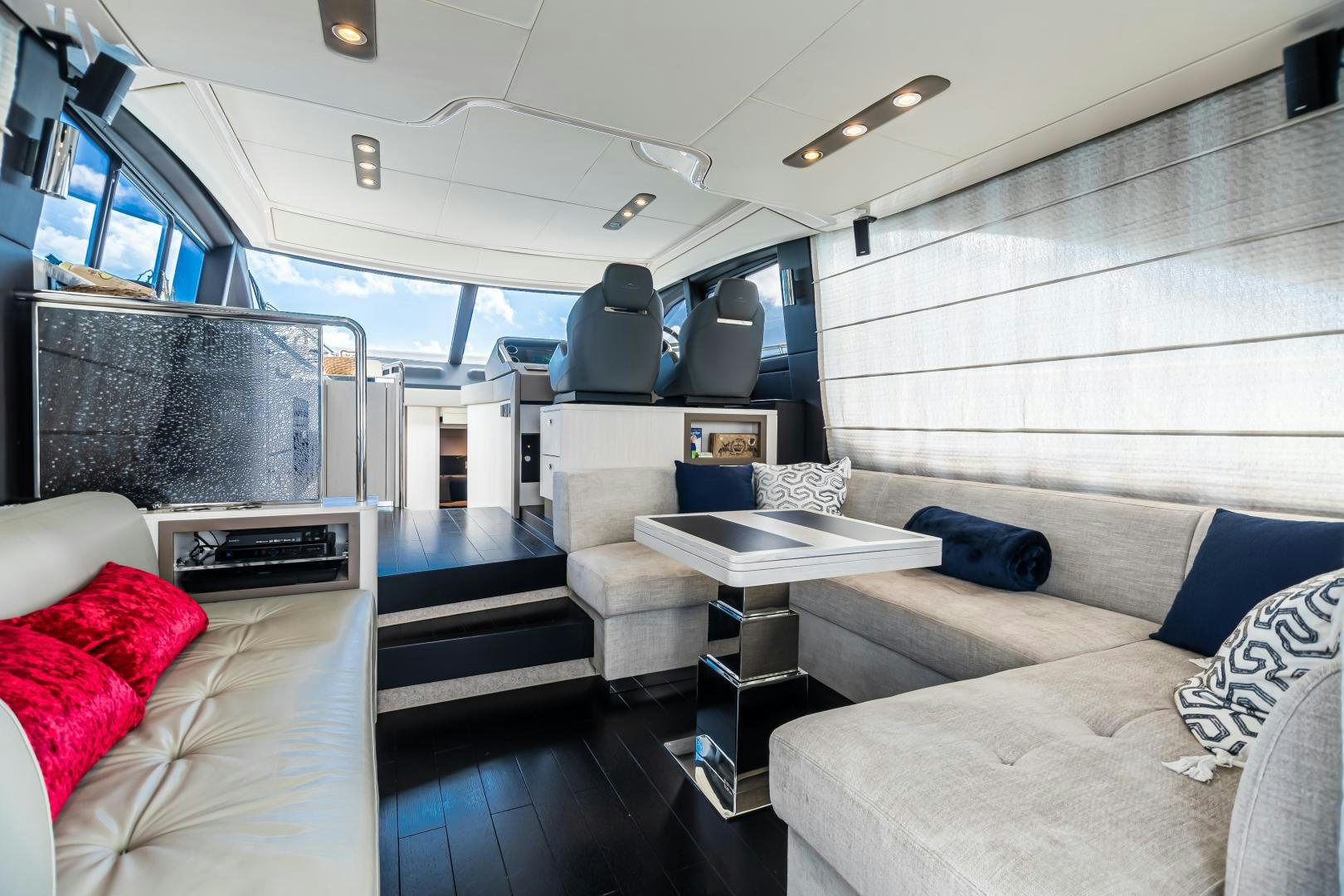 inside of a vehicle aboard BLESSED Yacht for Sale