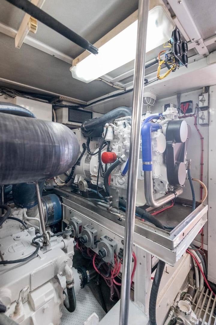 a machine with pipes aboard ADVENTURER Yacht for Sale