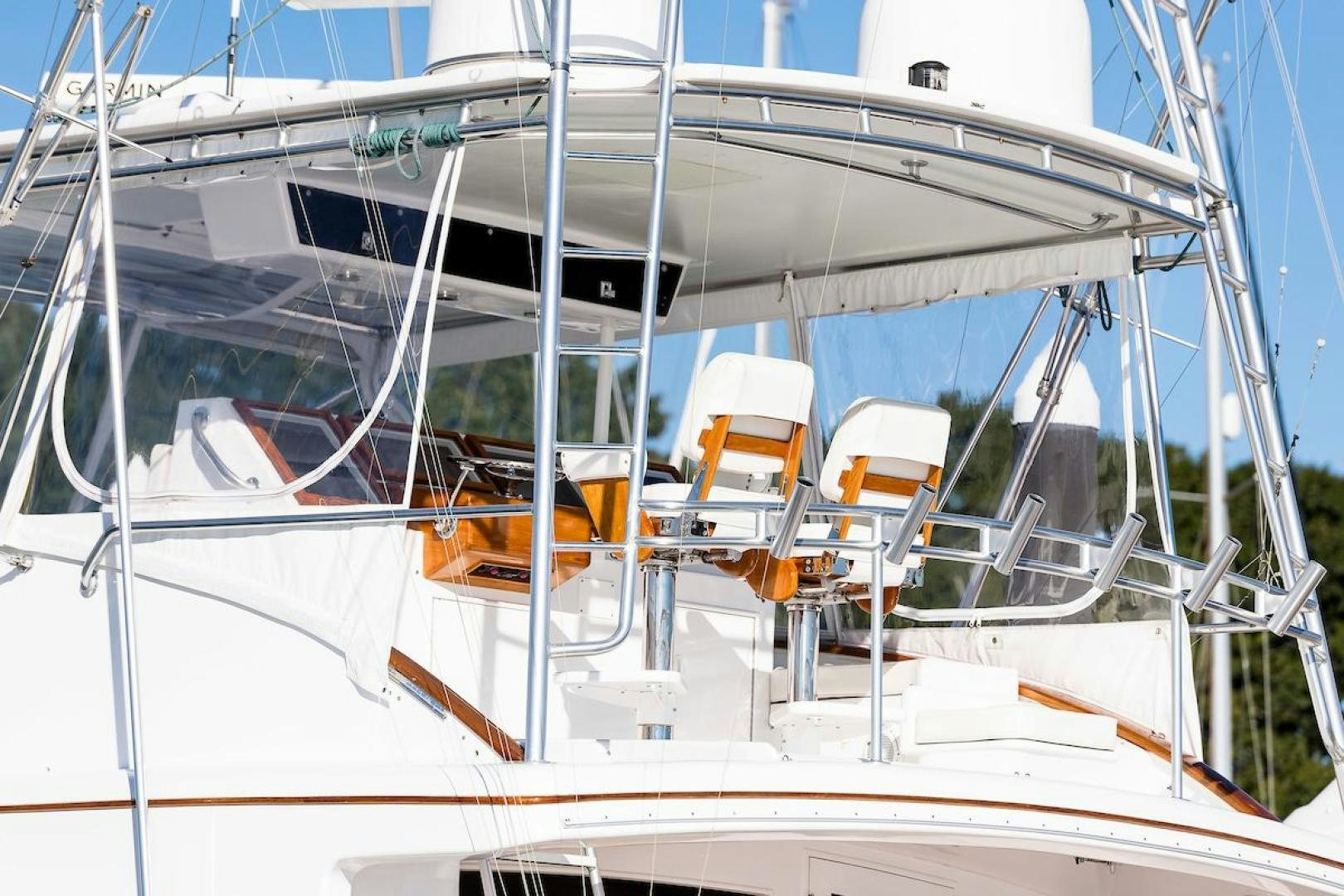 a white boat with a white sail aboard ADVENTURER Yacht for Sale