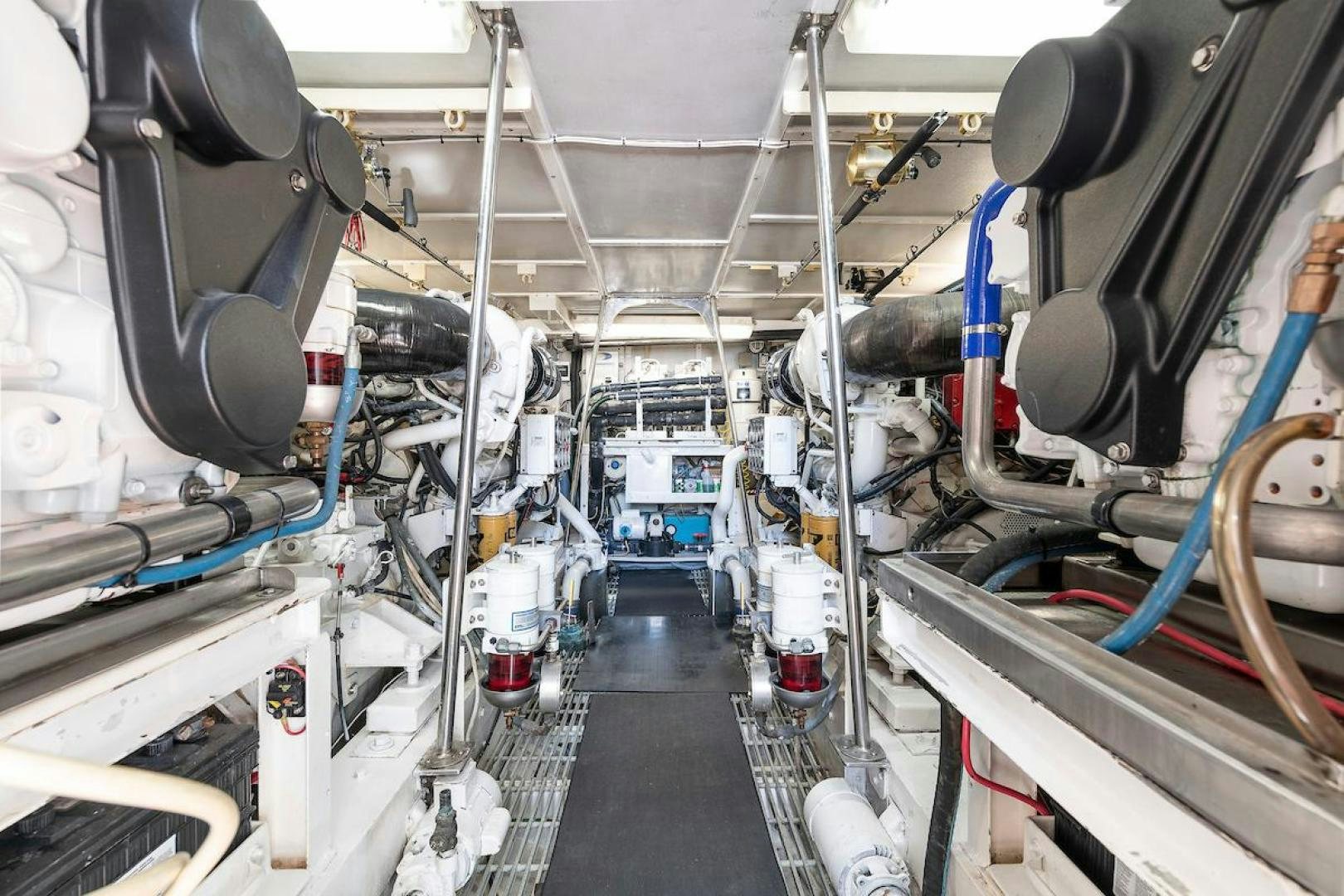a room with machinery aboard ADVENTURER Yacht for Sale