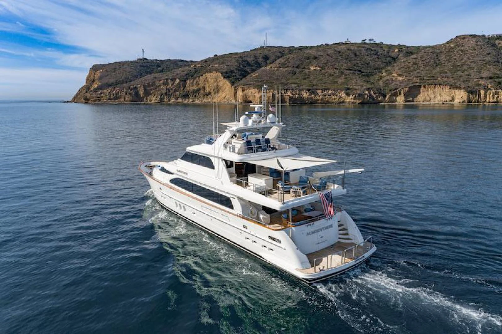 a boat on the water aboard ALMOST THERE Yacht for Sale