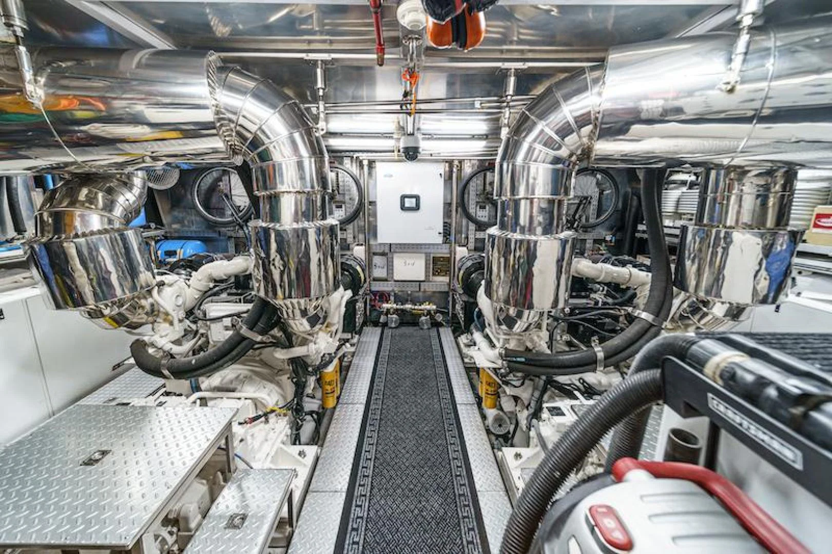 a large room with machinery aboard ALMOST THERE Yacht for Sale