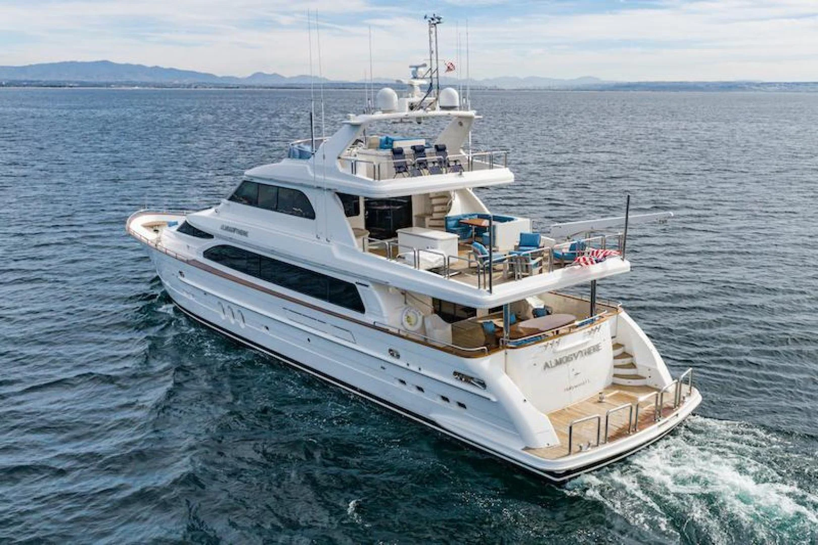 a boat on the water aboard ALMOST THERE Yacht for Sale