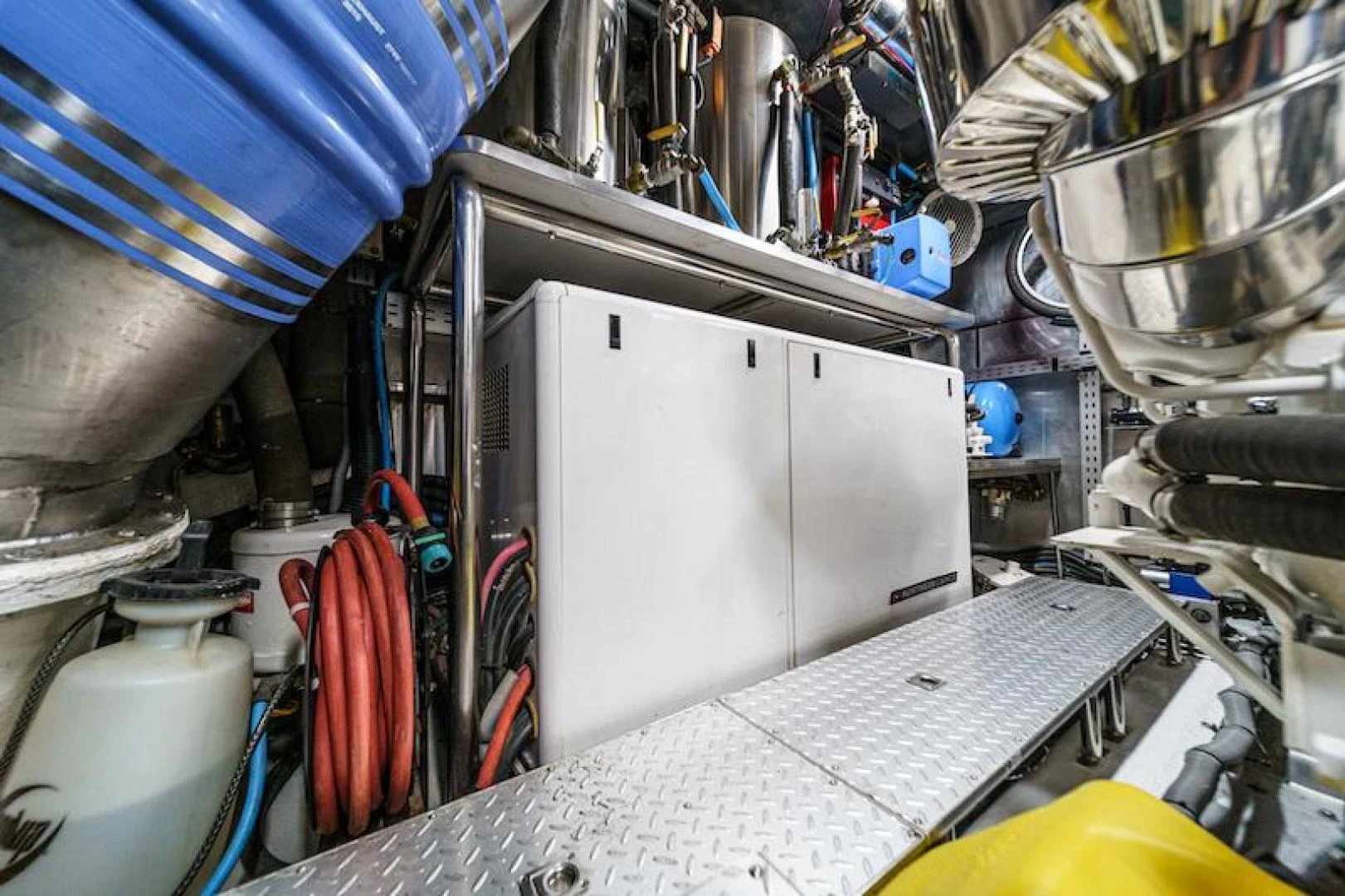 a machine with wires aboard ALMOST THERE Yacht for Sale