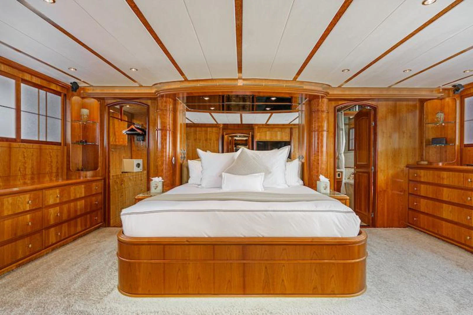 a bed in a cabin aboard ALMOST THERE Yacht for Sale