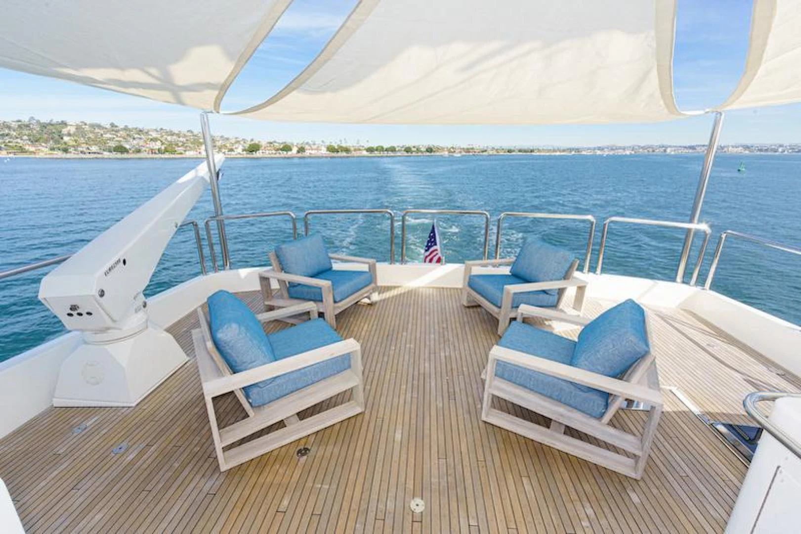a boat on the water aboard ALMOST THERE Yacht for Sale