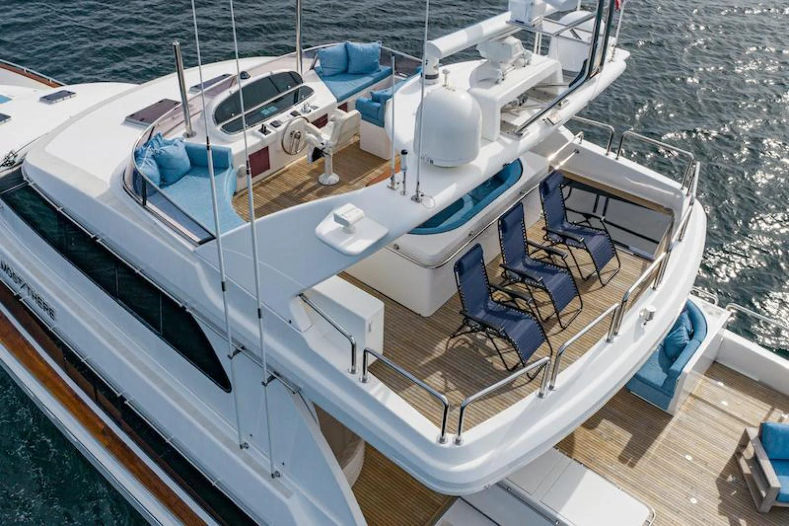 a boat on the water aboard ALMOST THERE Yacht for Sale