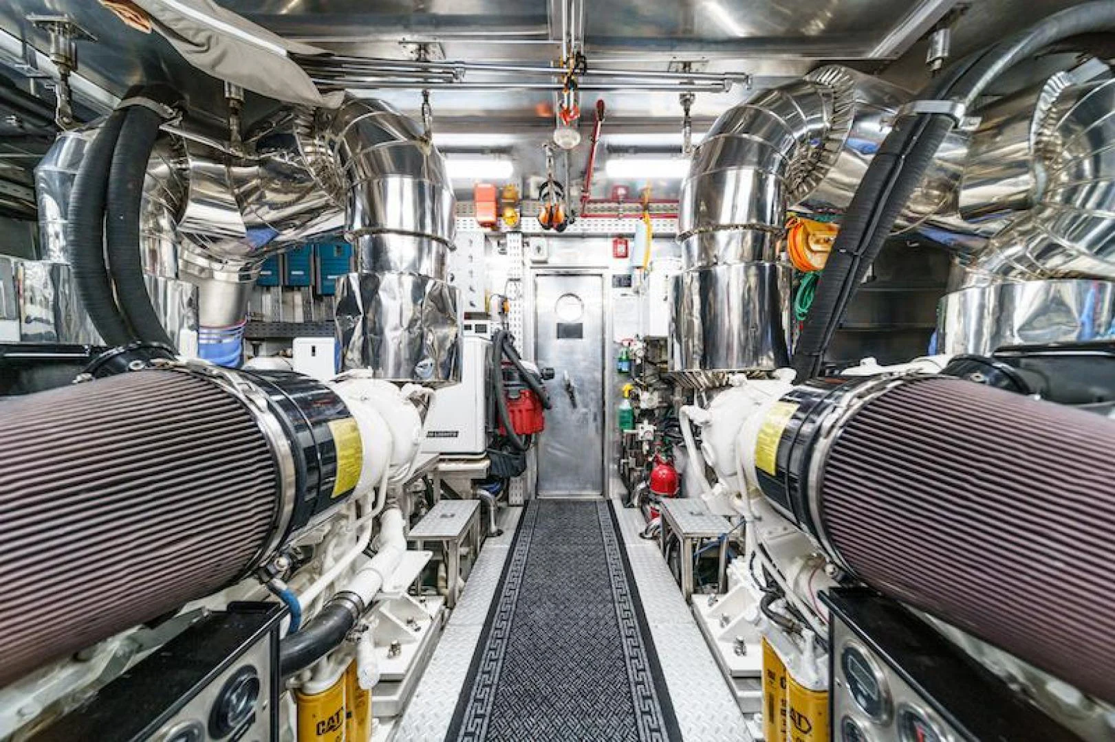 a large room with machinery aboard ALMOST THERE Yacht for Sale