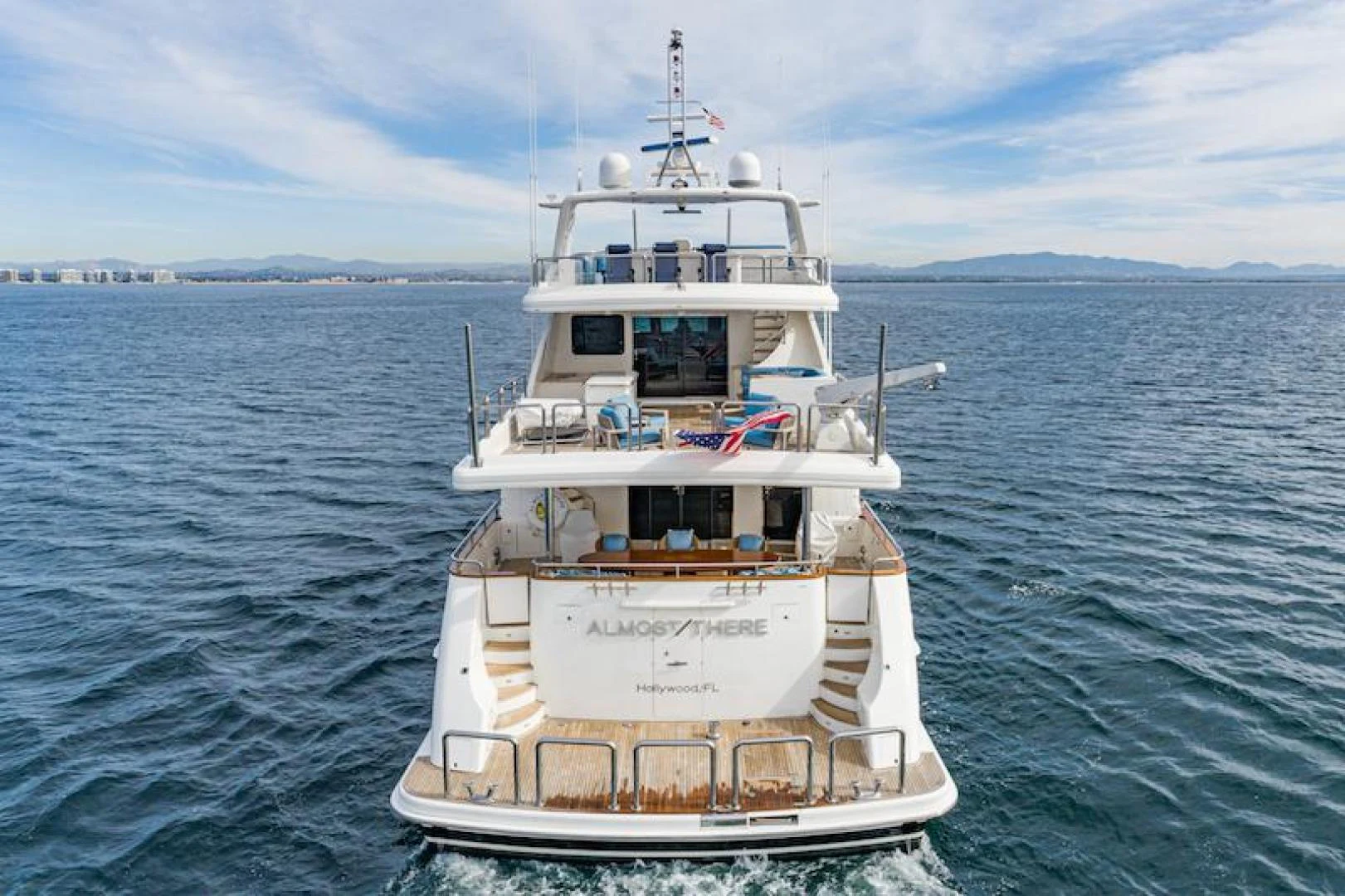 a boat in the water aboard ALMOST THERE Yacht for Sale