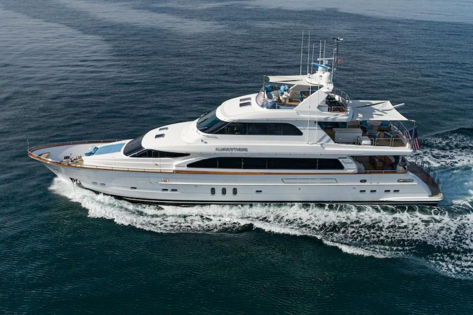 a boat on the water aboard ALMOST THERE Yacht for Sale