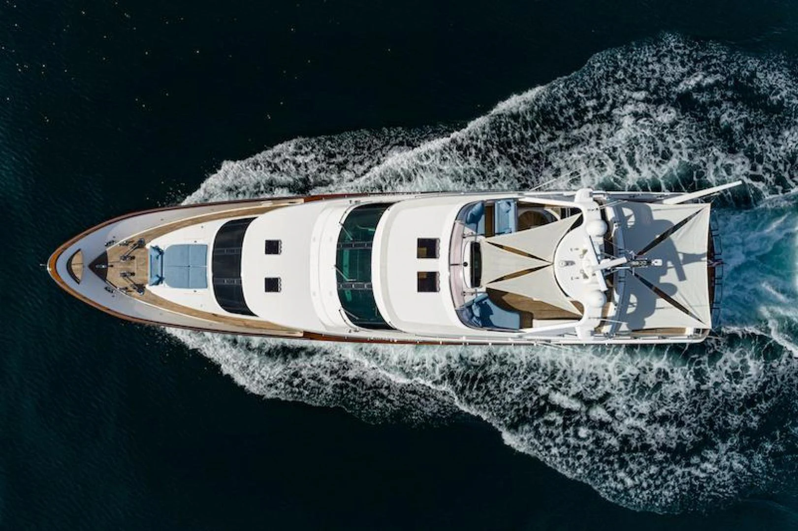 a space ship in space aboard ALMOST THERE Yacht for Sale