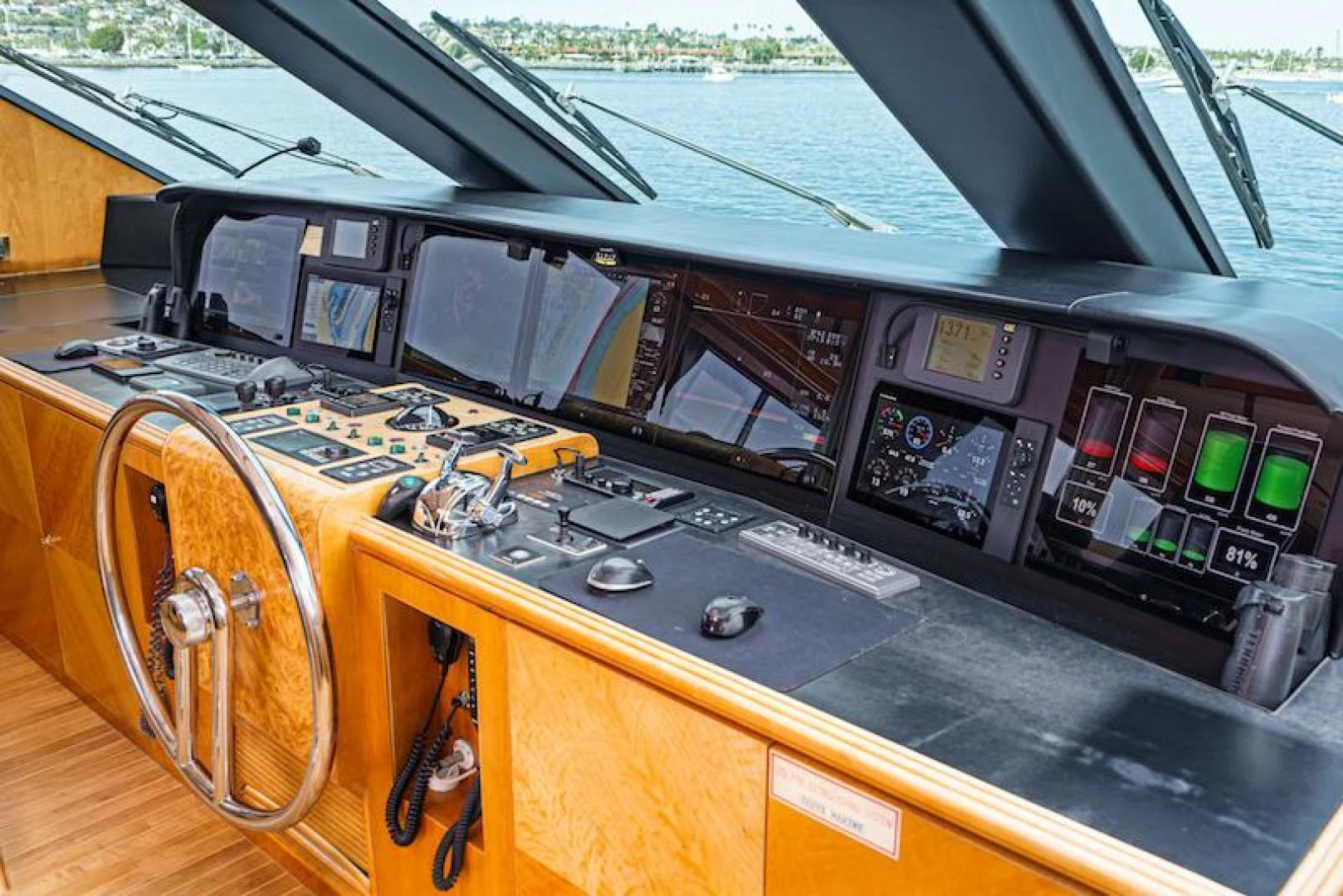 a large yellow machine aboard ALMOST THERE Yacht for Sale