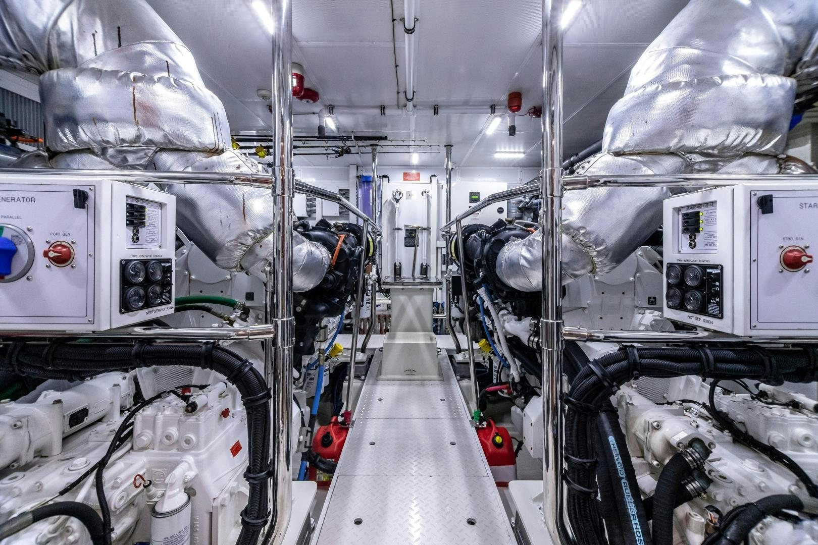 a room with machinery aboard CUTTING EDGE Yacht for Sale