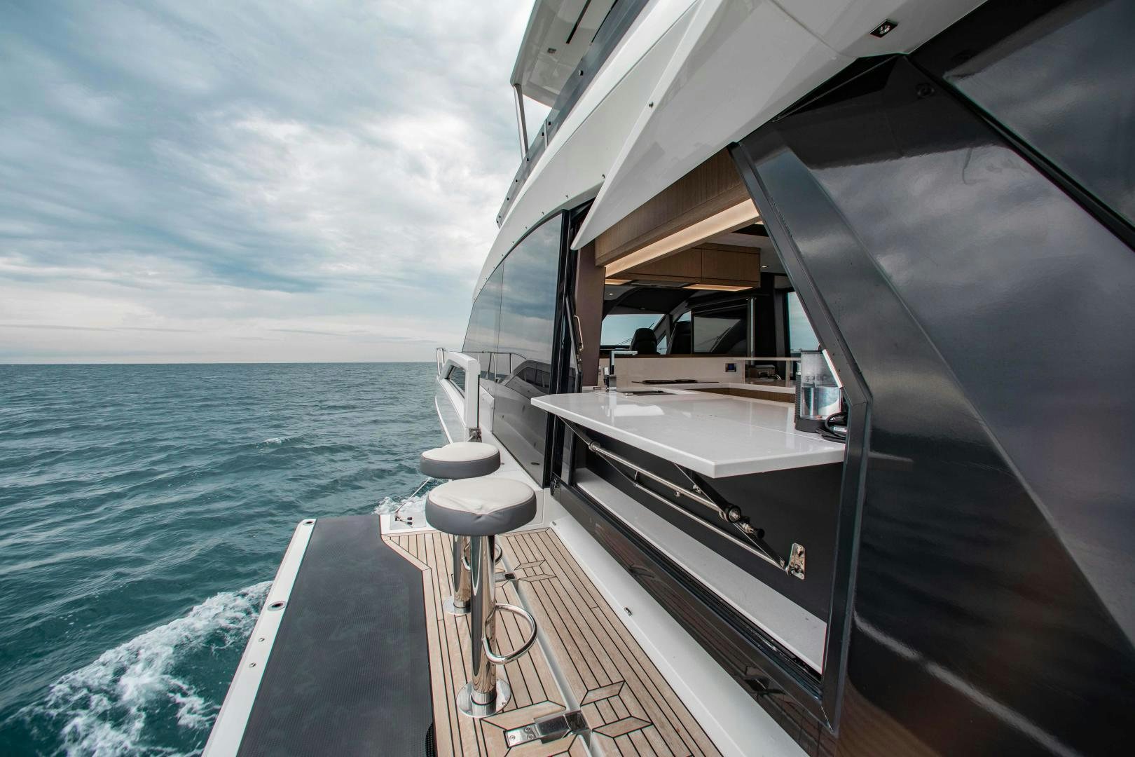 a boat on the water aboard LYLA BEE Yacht for Sale