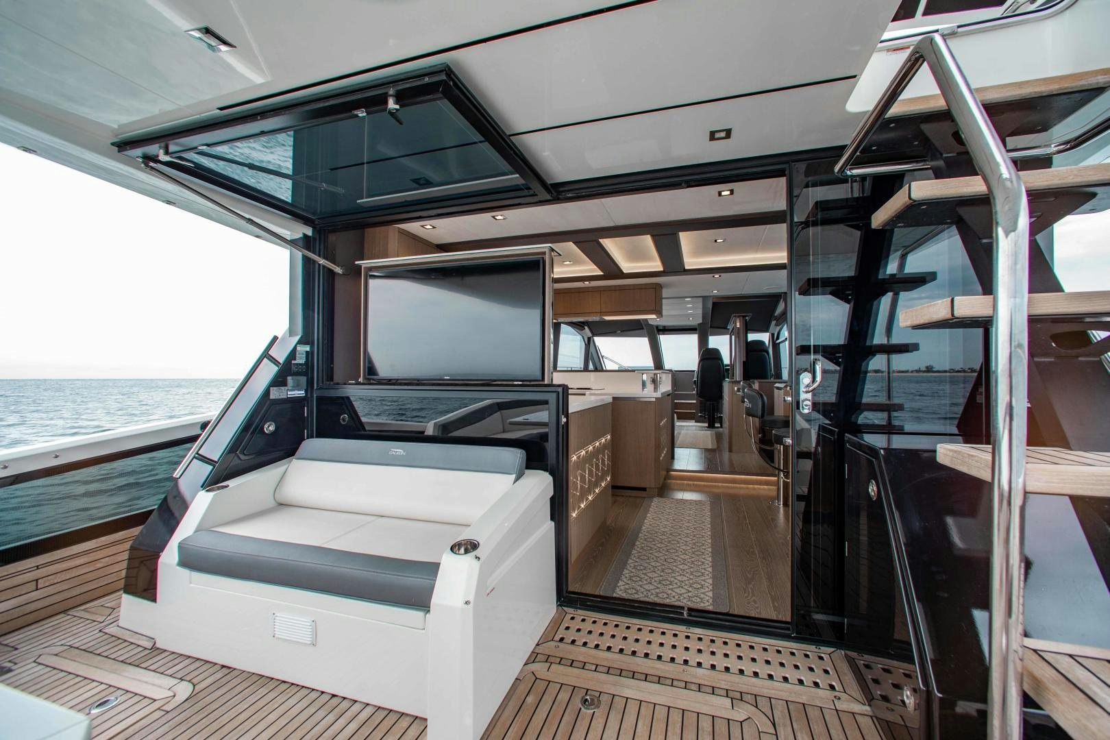 inside of a boat aboard LYLA BEE Yacht for Sale