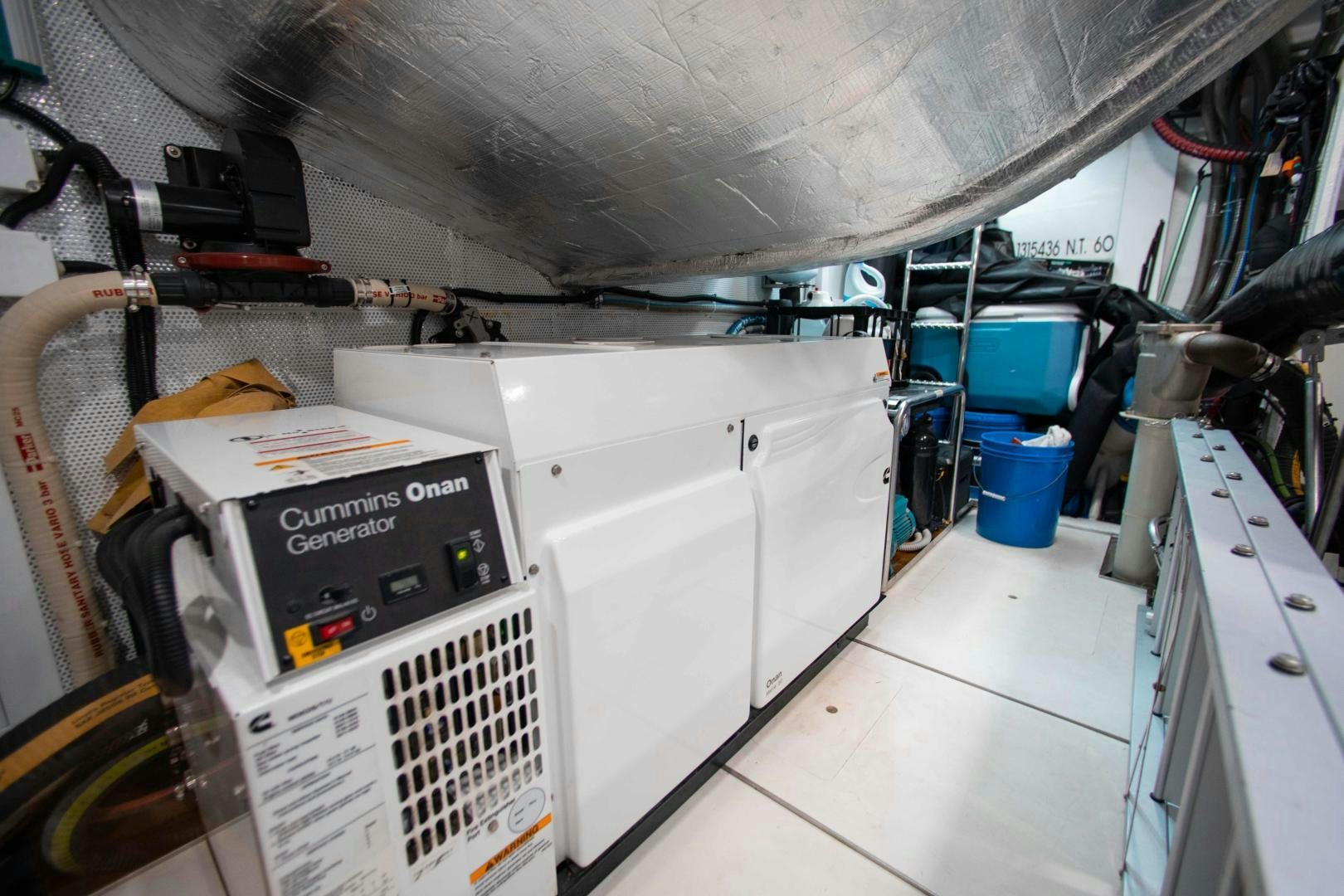 a machine with a large piece of equipment in it aboard LYLA BEE Yacht for Sale