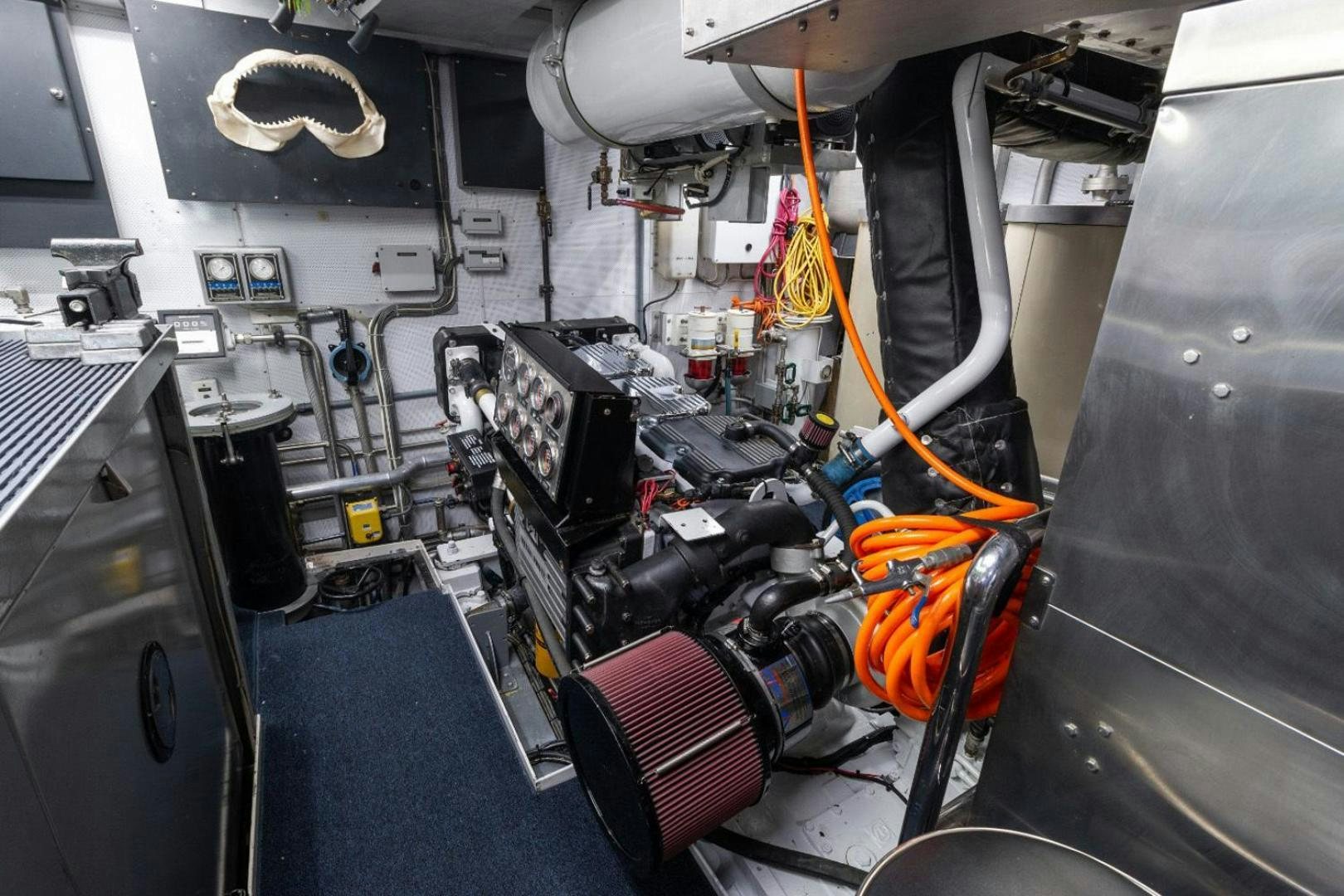 inside of a vehicle aboard GITANA Yacht for Charter