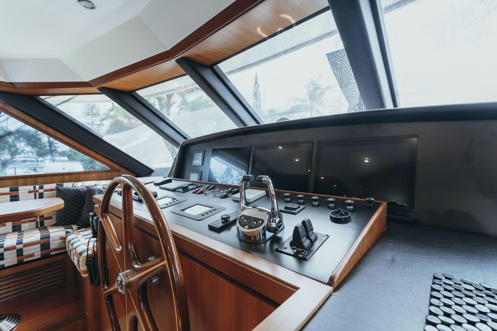 a table with a machine on it aboard SKULLDUGGERY Yacht for Sale