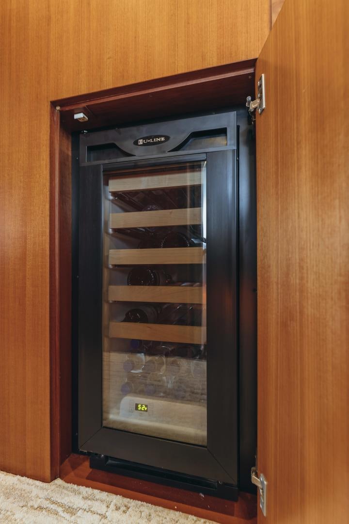 a cabinet with drawers aboard SKULLDUGGERY Yacht for Sale