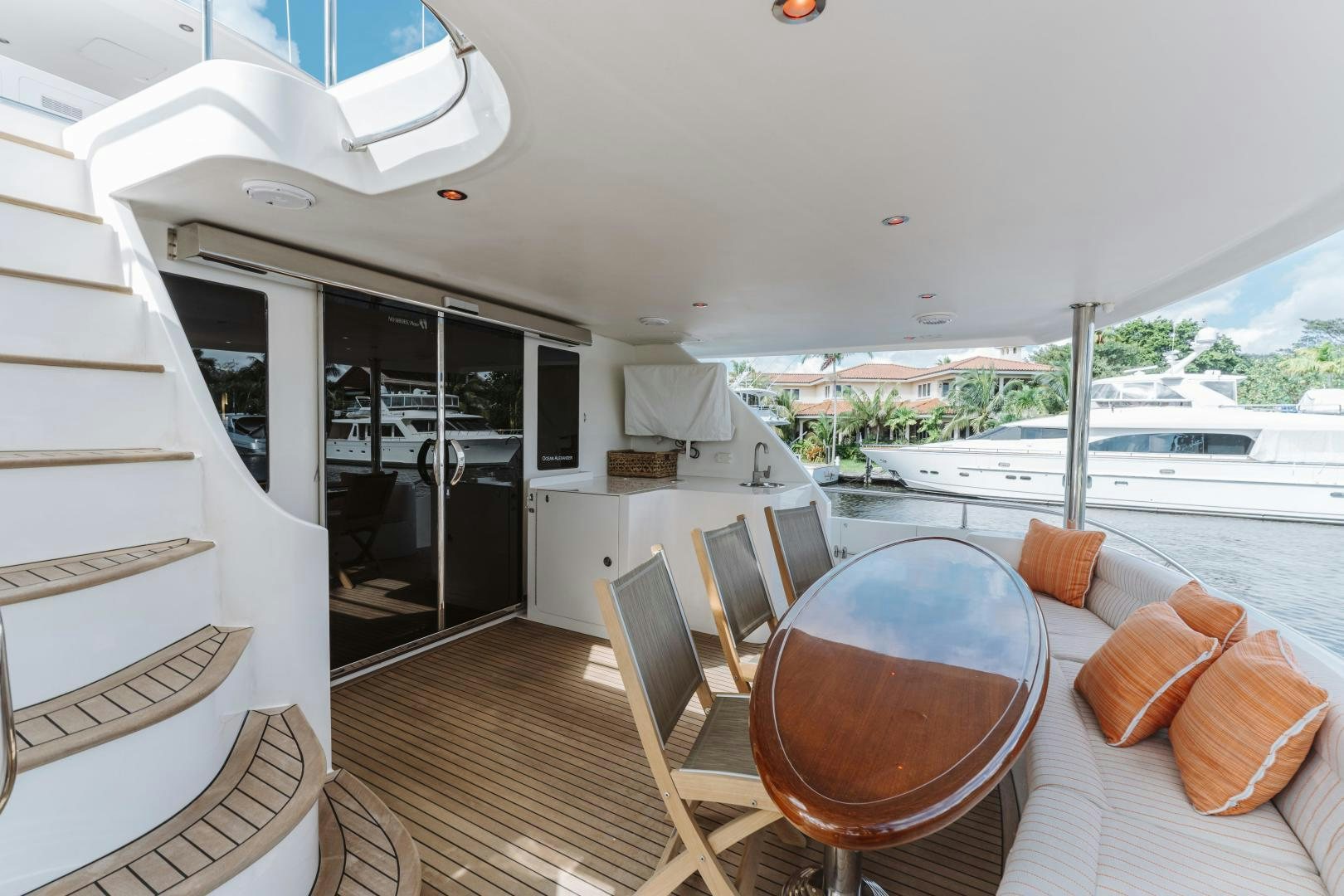 a boat on the water aboard SKULLDUGGERY Yacht for Sale