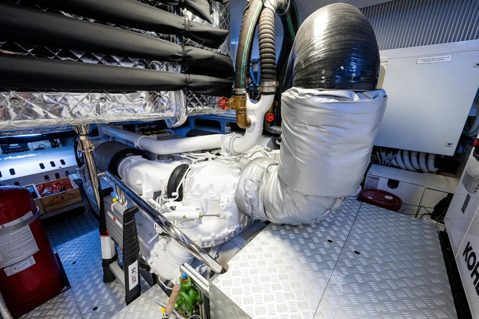 a white substance in a factory aboard LISOLO Yacht for Sale