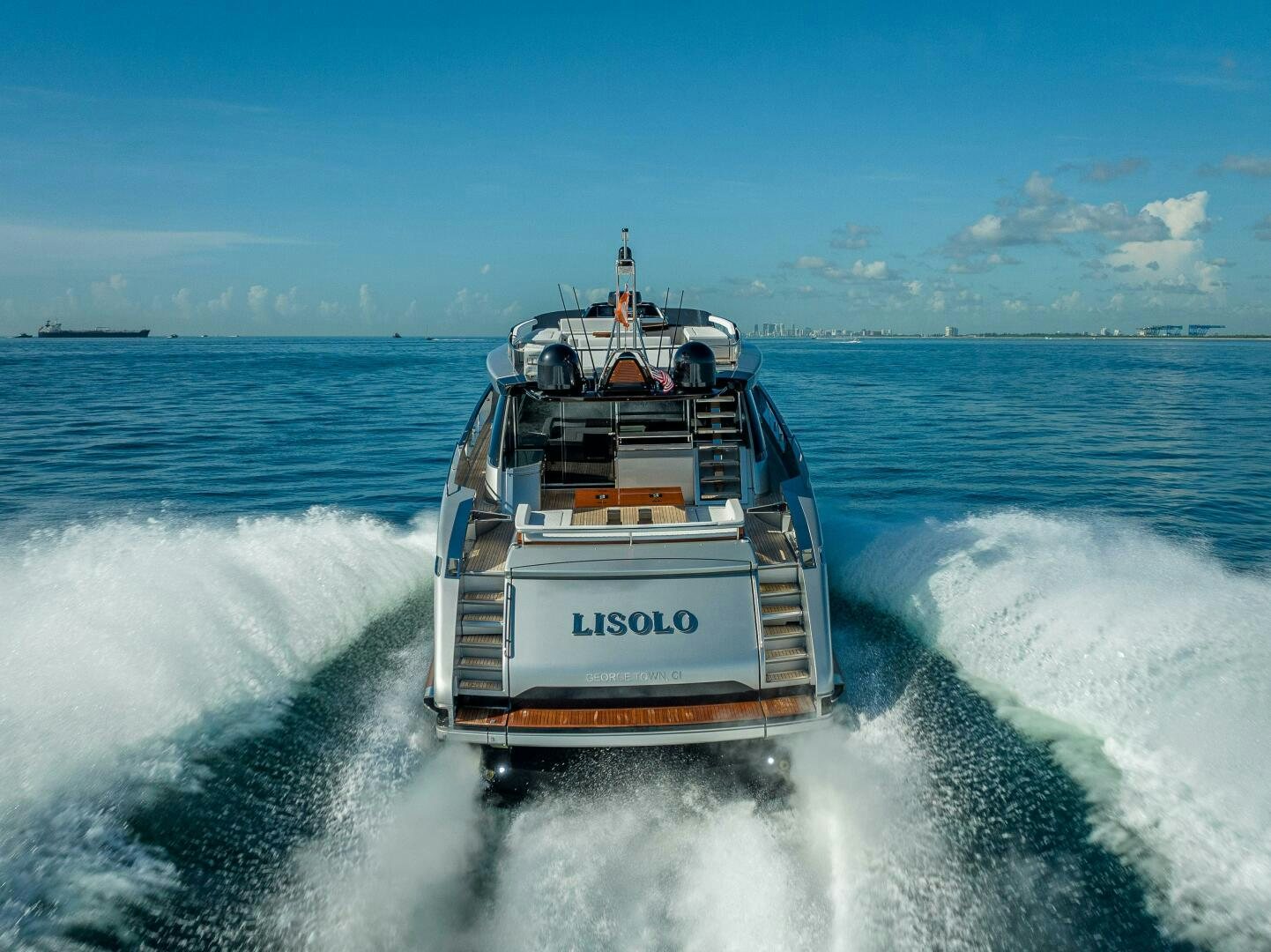 a boat on the water aboard LISOLO Yacht for Sale