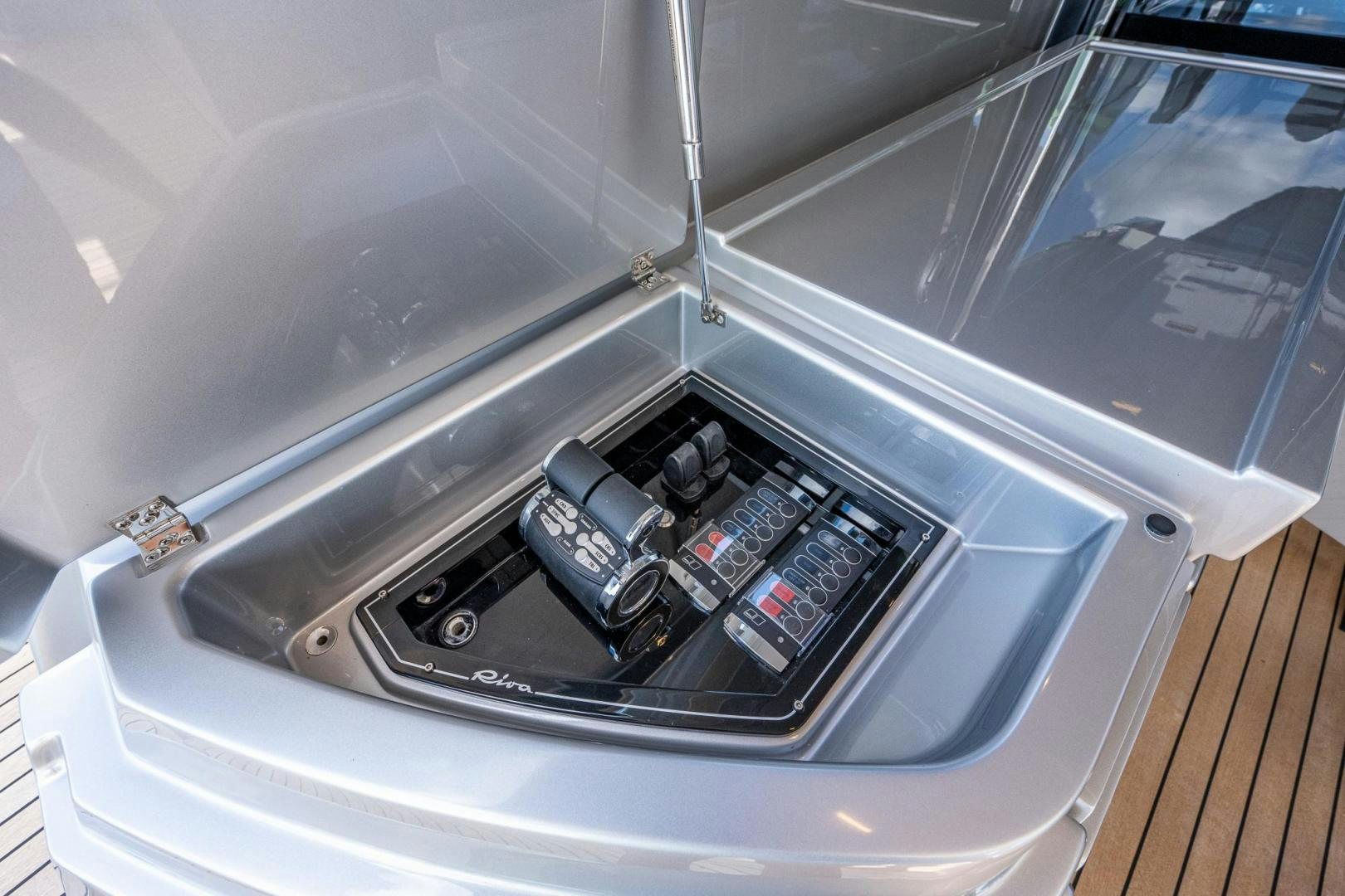 a silver toaster oven aboard LISOLO Yacht for Sale