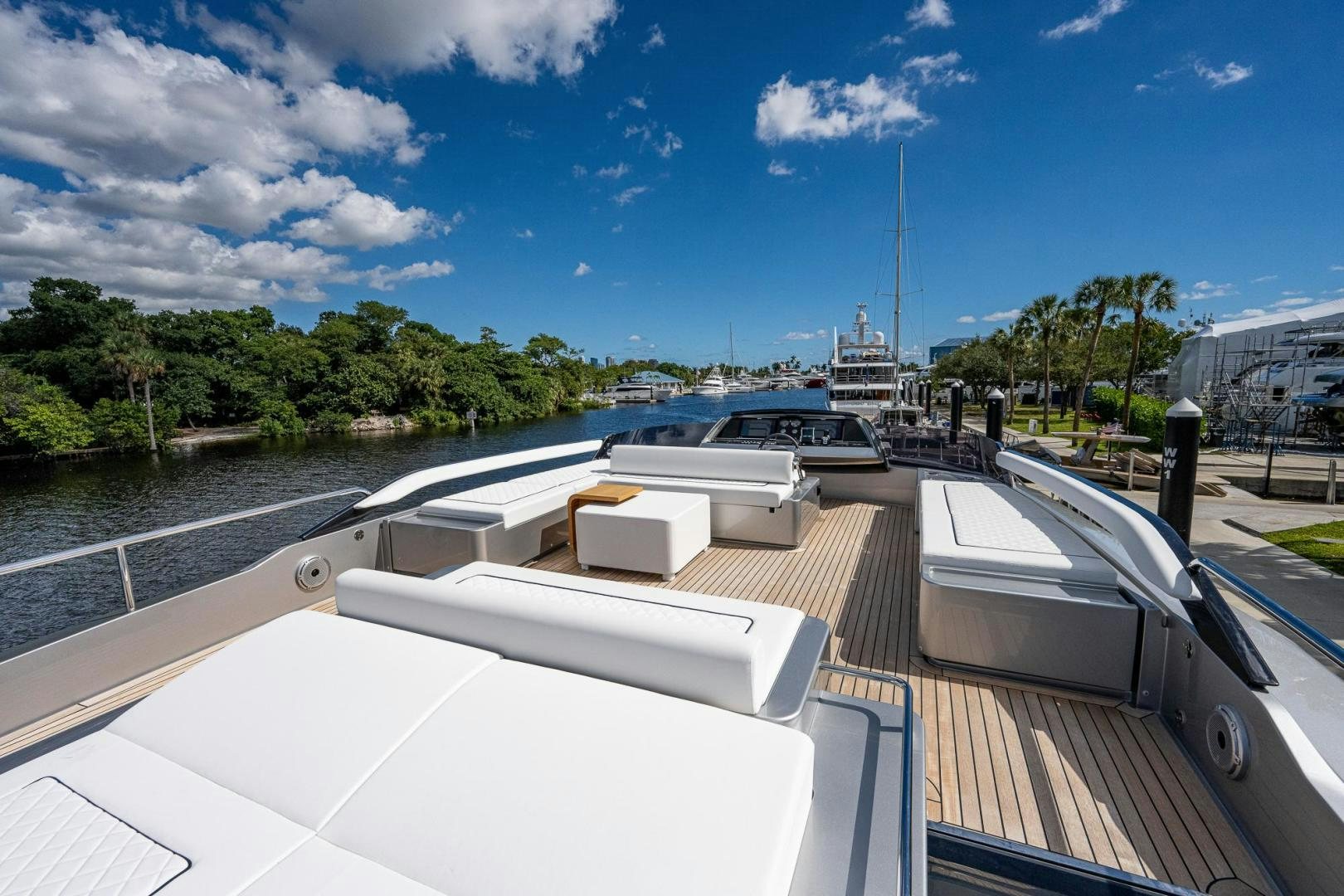 a boat on a deck aboard LISOLO Yacht for Sale