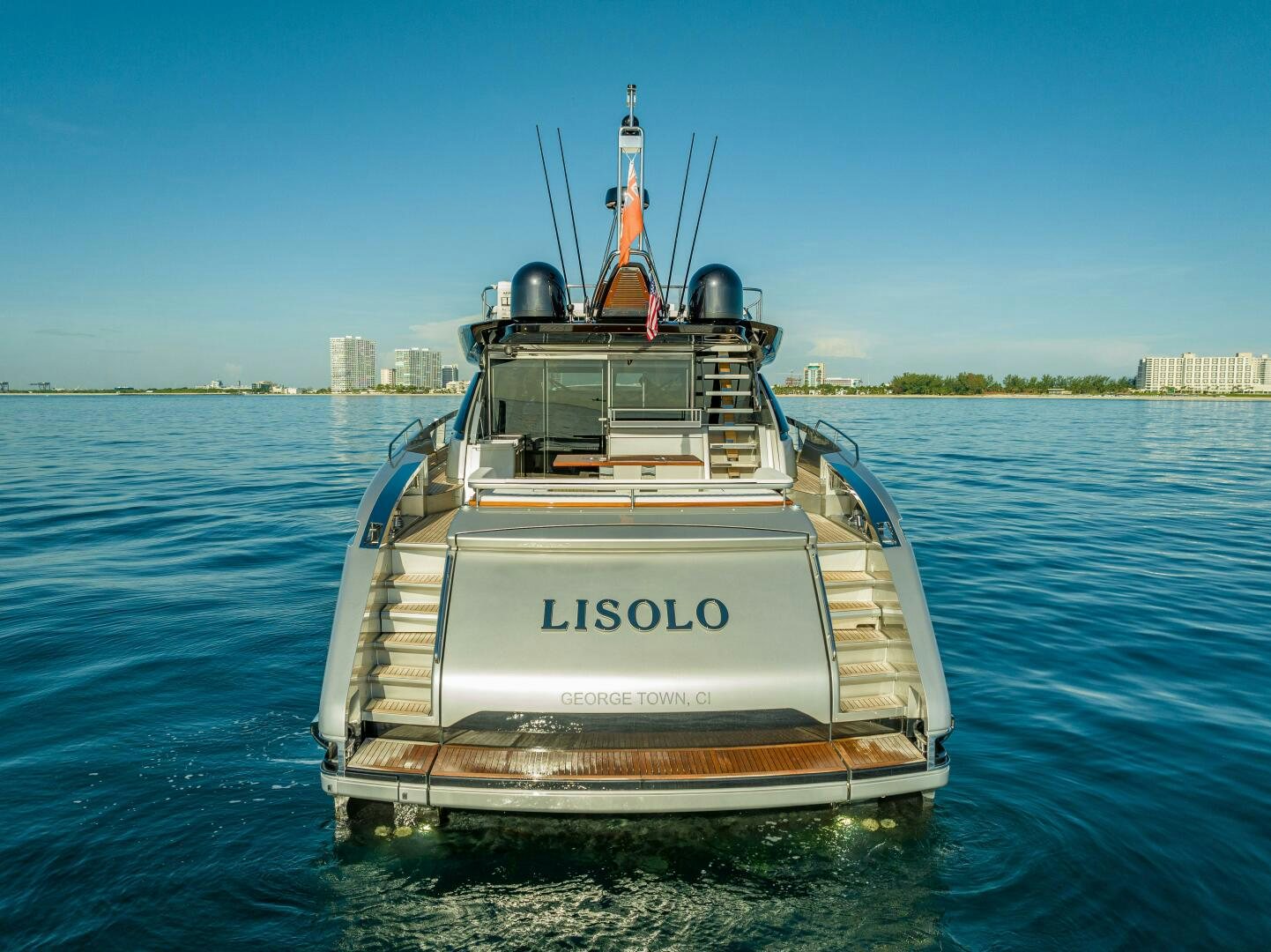 a boat in the water aboard LISOLO Yacht for Sale