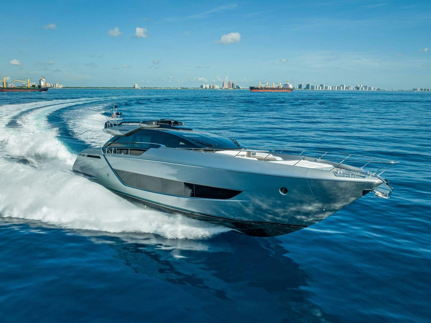 a yacht on the water aboard LISOLO Yacht for Sale