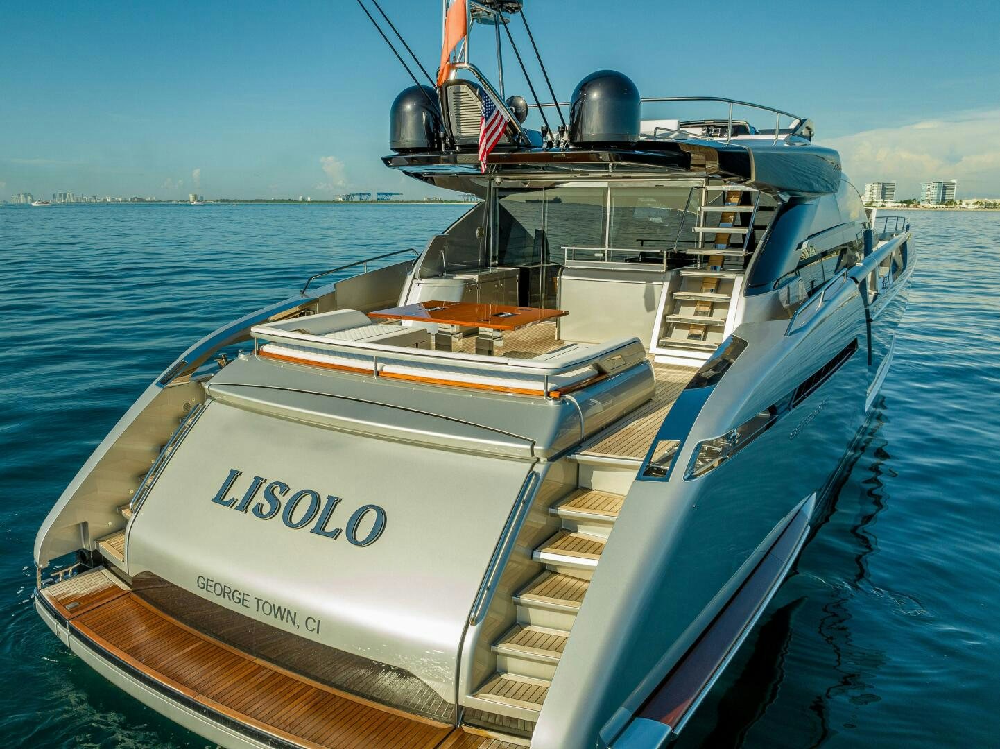 a boat on the water aboard LISOLO Yacht for Sale