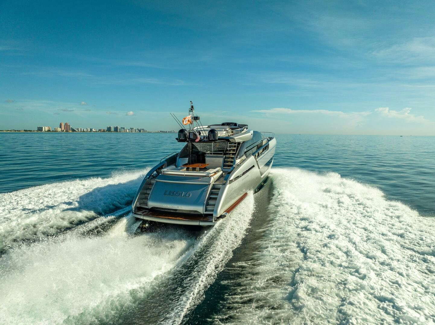 a boat on the water aboard LISOLO Yacht for Sale