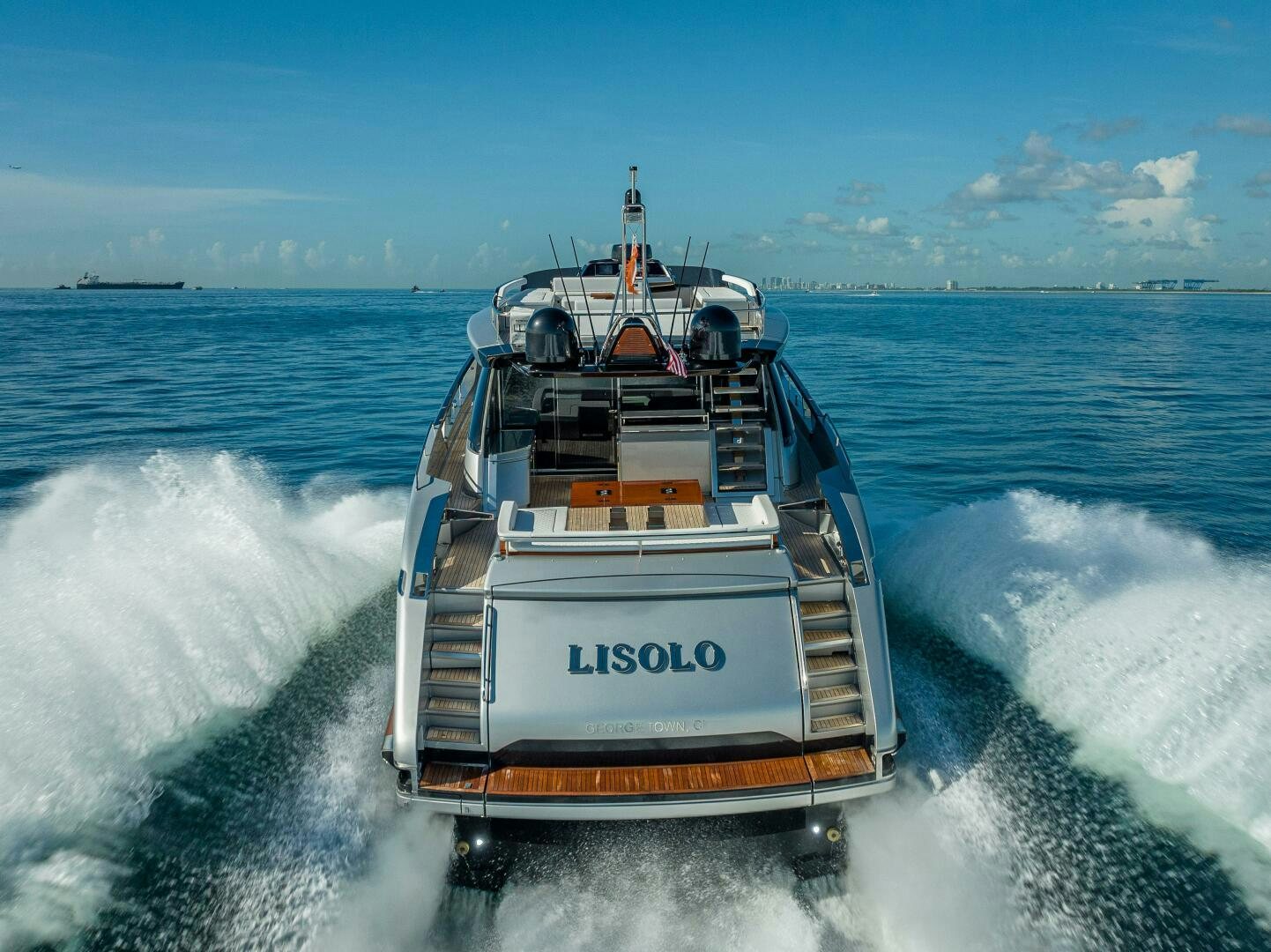 a boat on the water aboard LISOLO Yacht for Sale