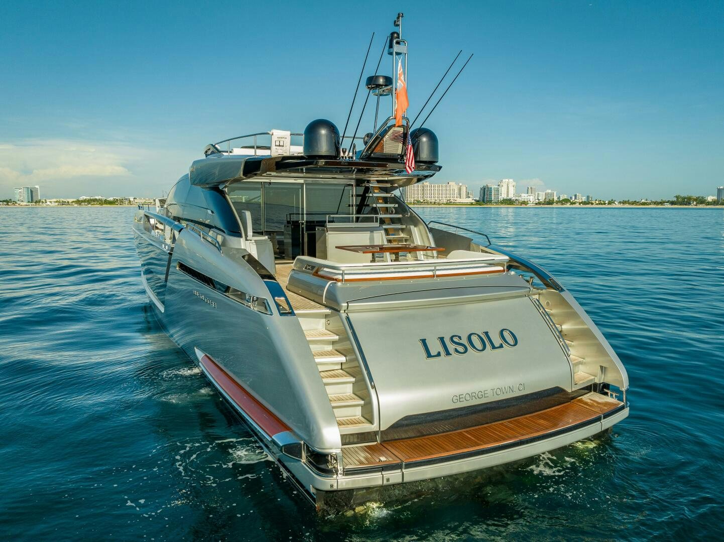 a boat on the water aboard LISOLO Yacht for Sale