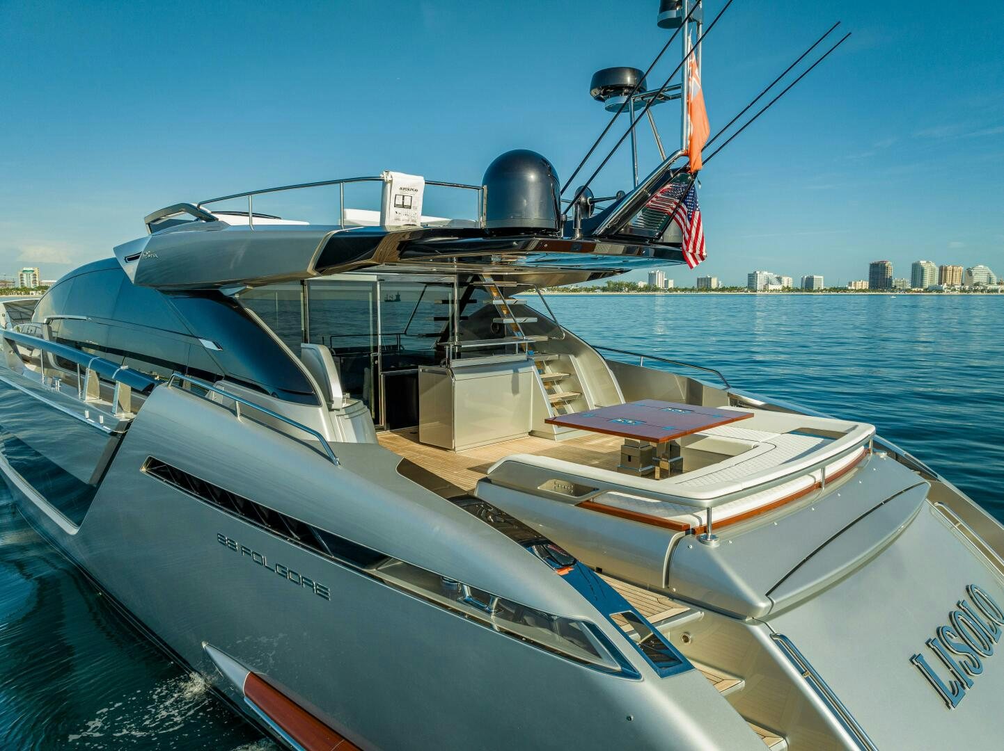 a boat on the water aboard LISOLO Yacht for Sale