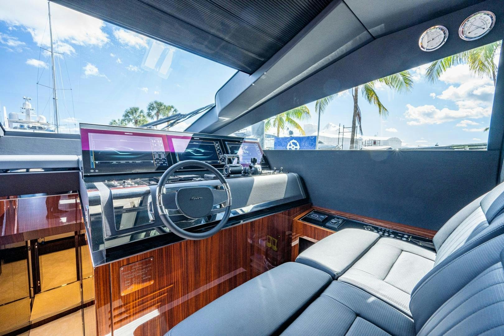 inside of a car aboard LISOLO Yacht for Sale