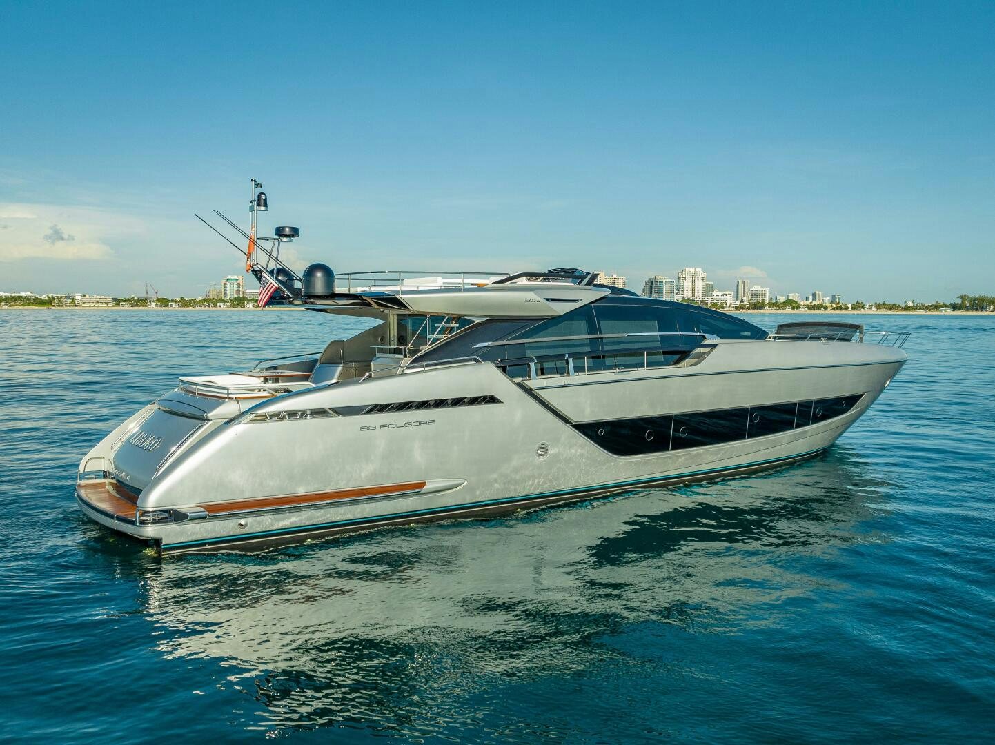 a boat on the water aboard LISOLO Yacht for Sale