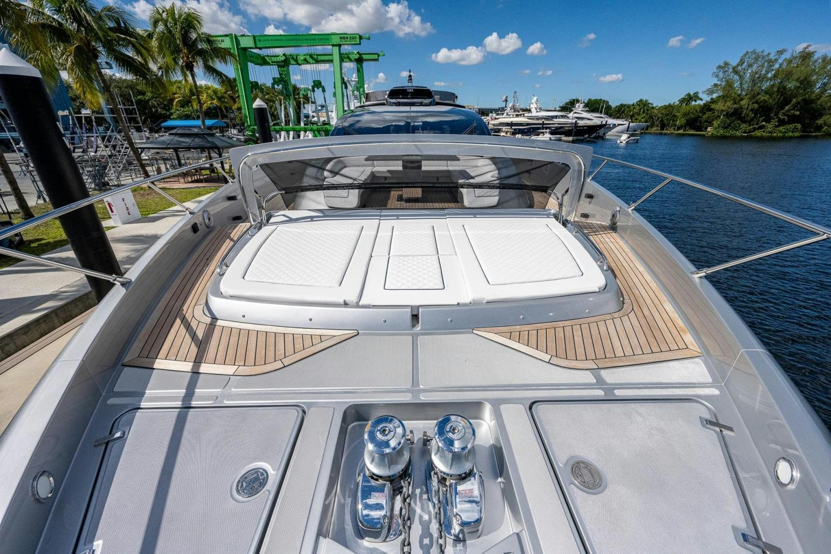 the front of a car aboard LISOLO Yacht for Sale